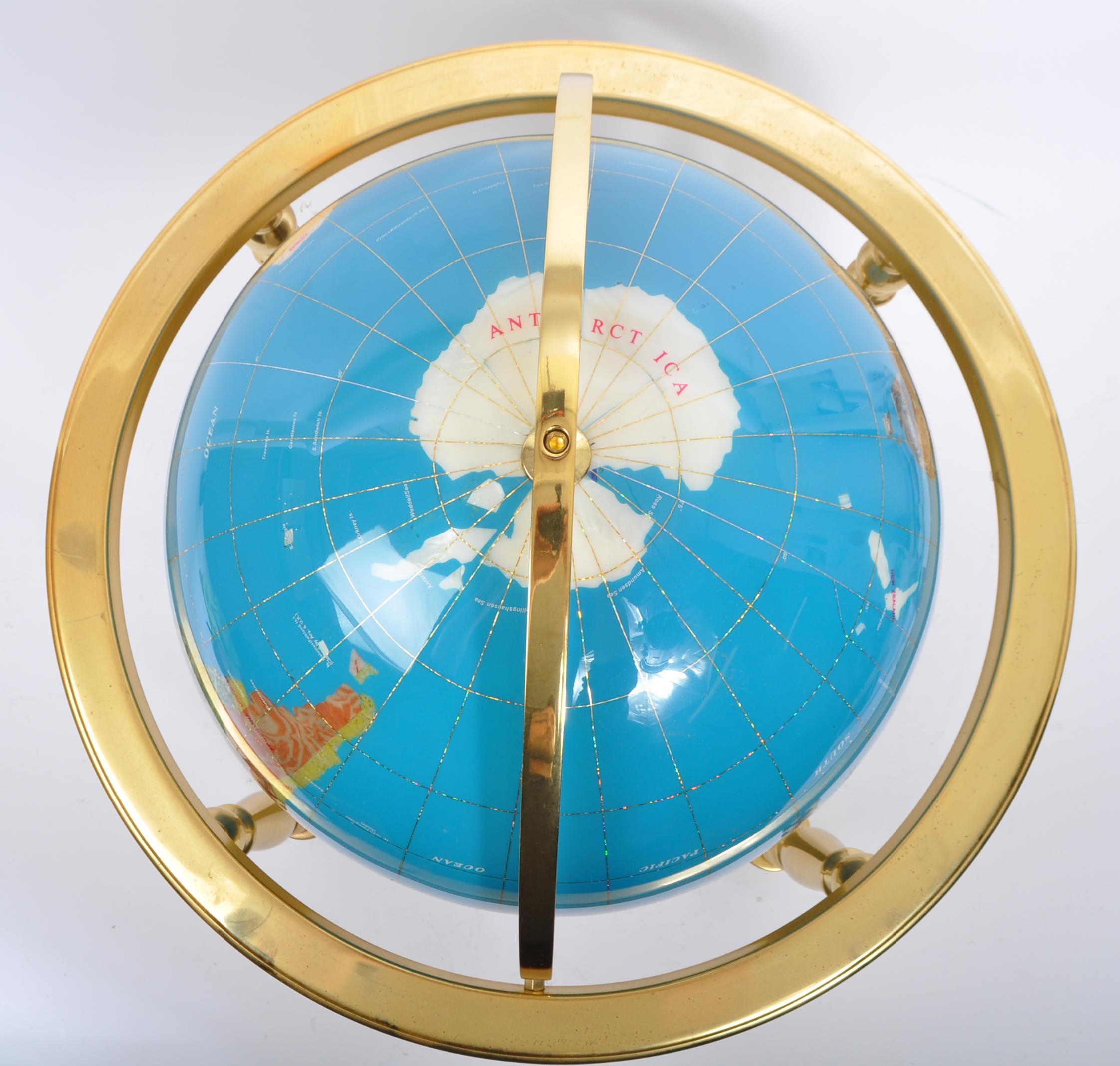 20TH CENTURY GEMSTONE WORLD GLOBE - Image 5 of 5