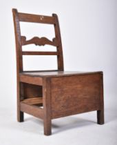 18TH CENTURY COUNTRY OAK GEORGE II CHILDS CHAIR