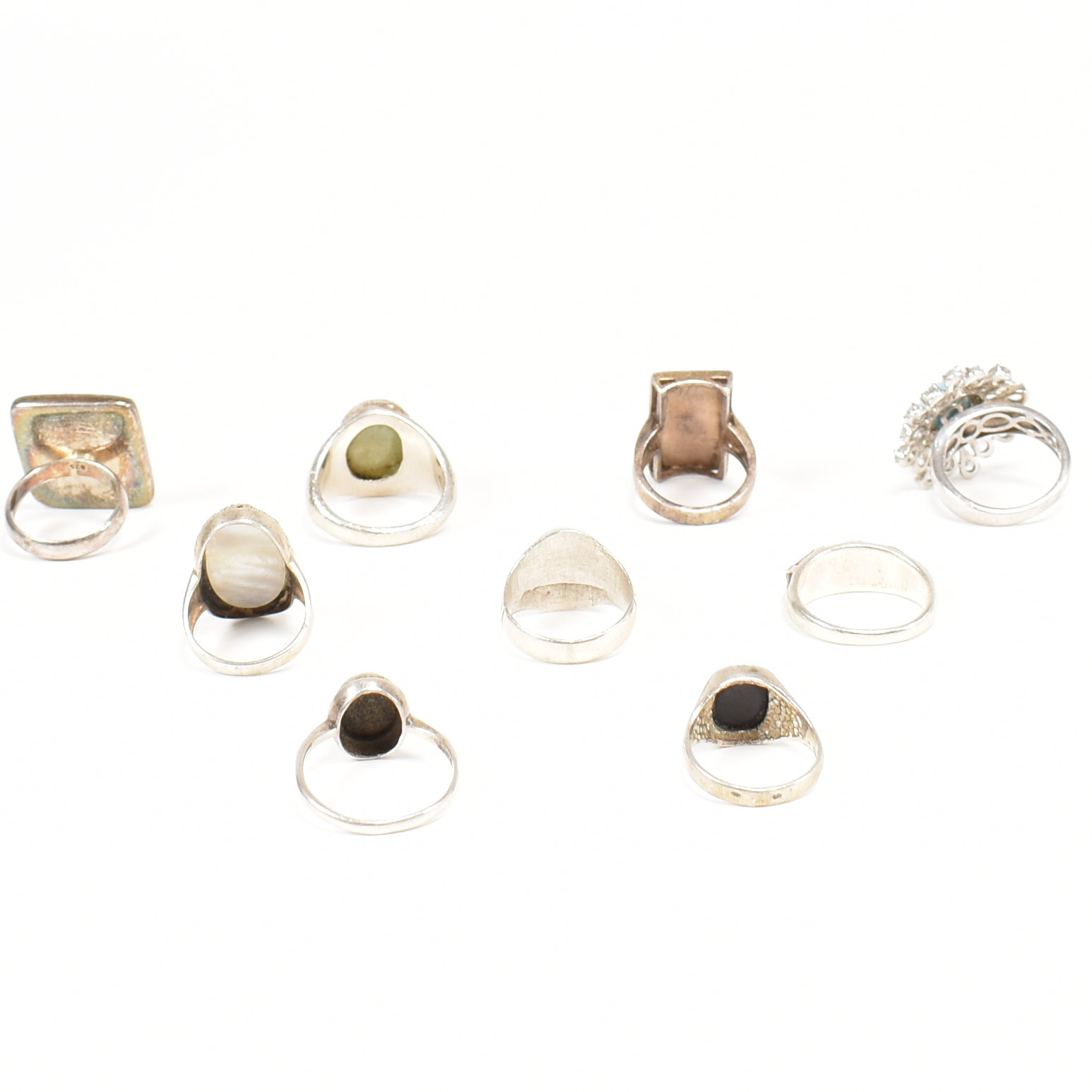 COLLECTION OF 925 SILVER & GEM SET RINGS - Image 3 of 6