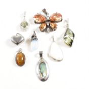 SELECTION OF 925 SILVER NECKLACE PENDANTS