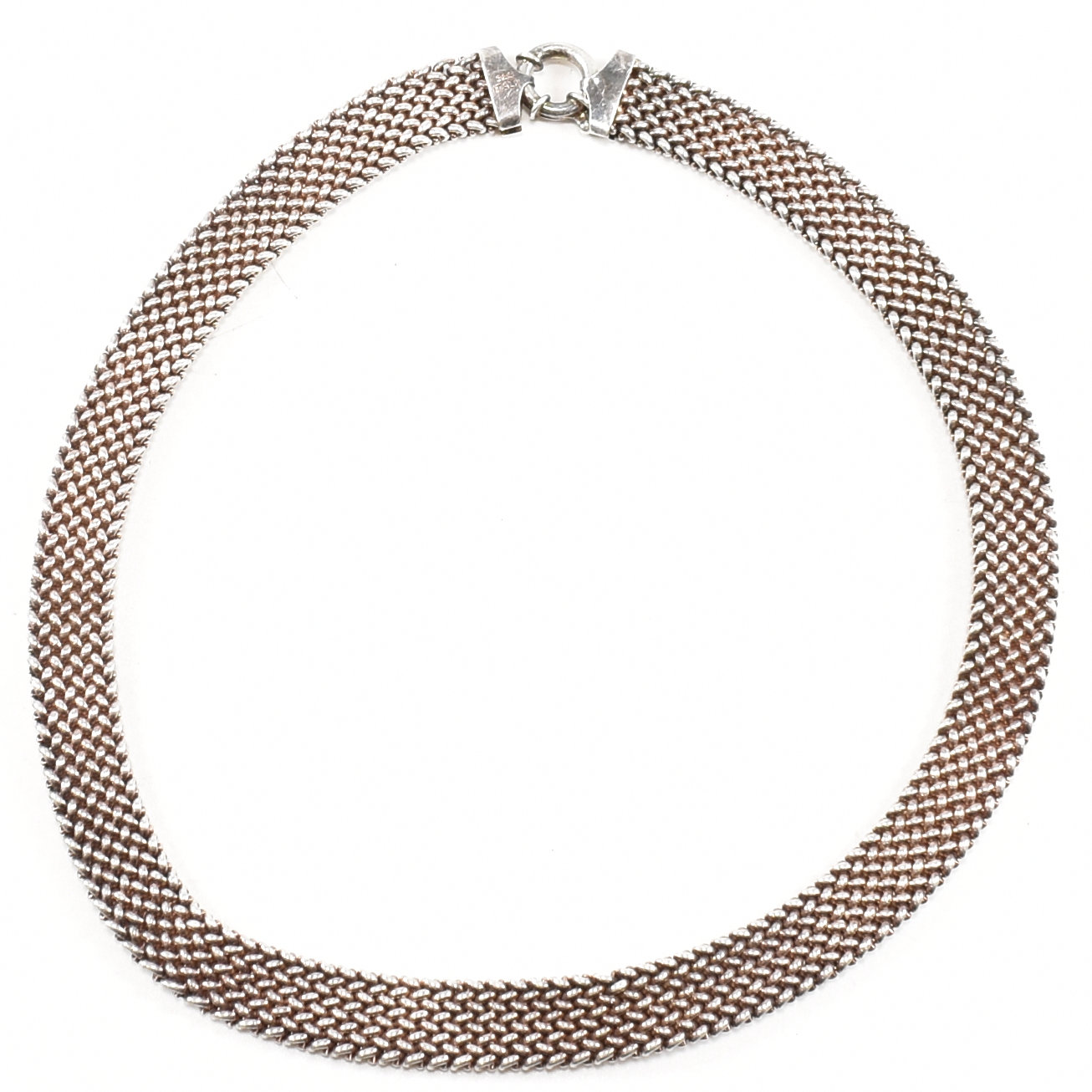ITALIAN 925 SILVER MESH CHAIN NECKLACE - Image 2 of 4