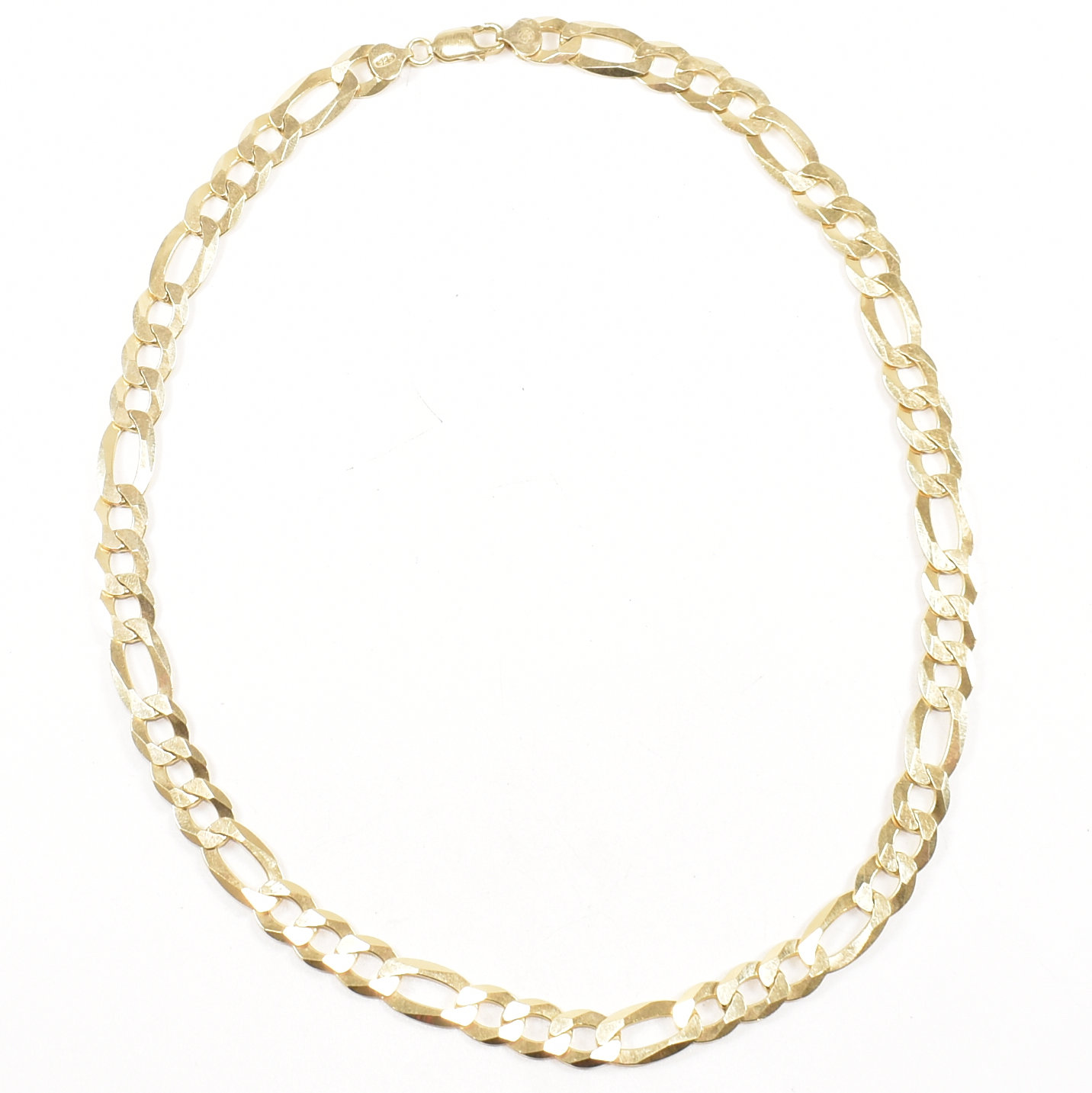 HALLMARKED ITALIAN GOLD ON 925 SILVER CURB LINK CHAIN - Image 2 of 4