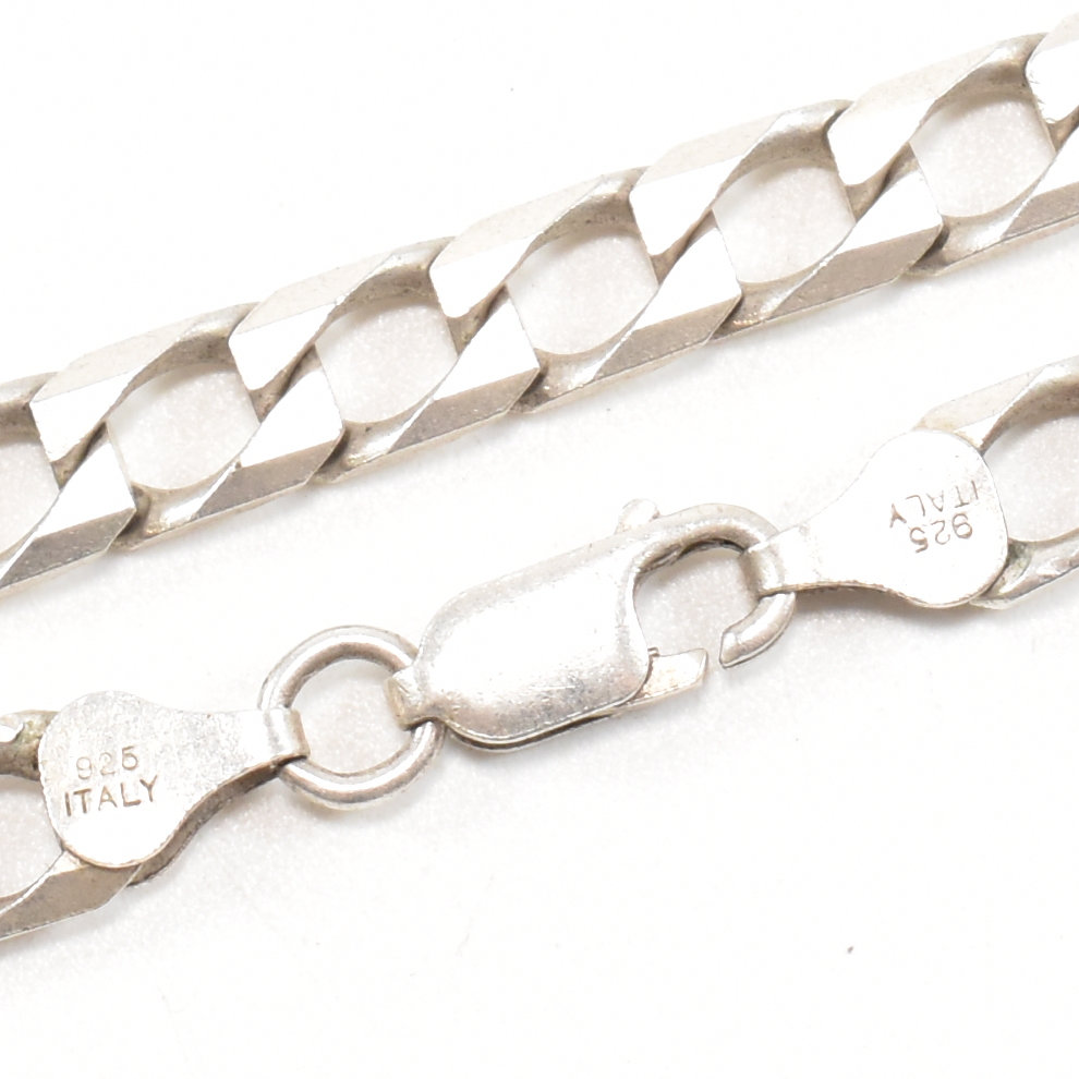 HALLMARKED 925 SILVER CURB LINK CHAIN - Image 3 of 5