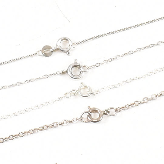 COLLECTION OF SILVER HEART PENDANT NECKLACES - Image 6 of 6
