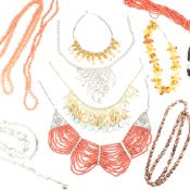 COLLECTION OF ETHNIC & COSTUME NECKLACES