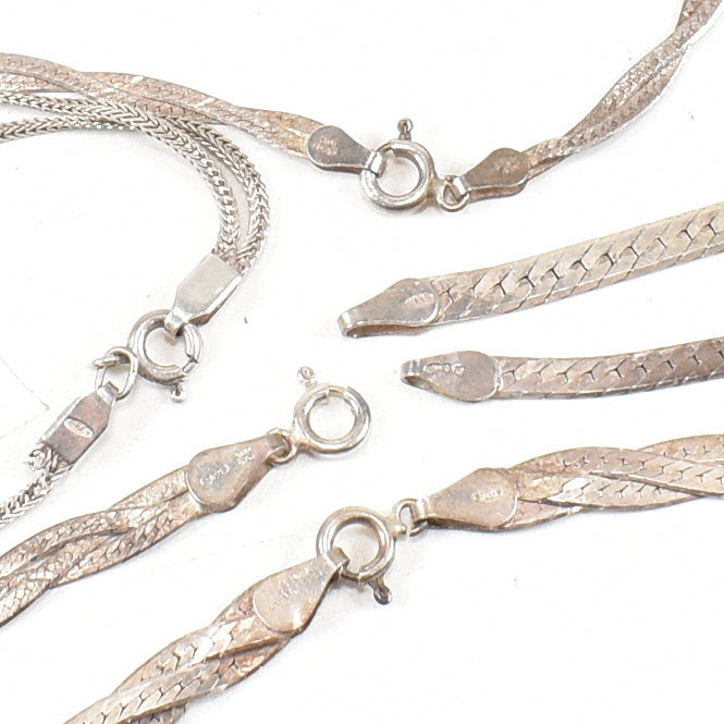 COLLECTION OF 925 SILVER CHAINS NECKLACES & BRACELETS - Image 7 of 7