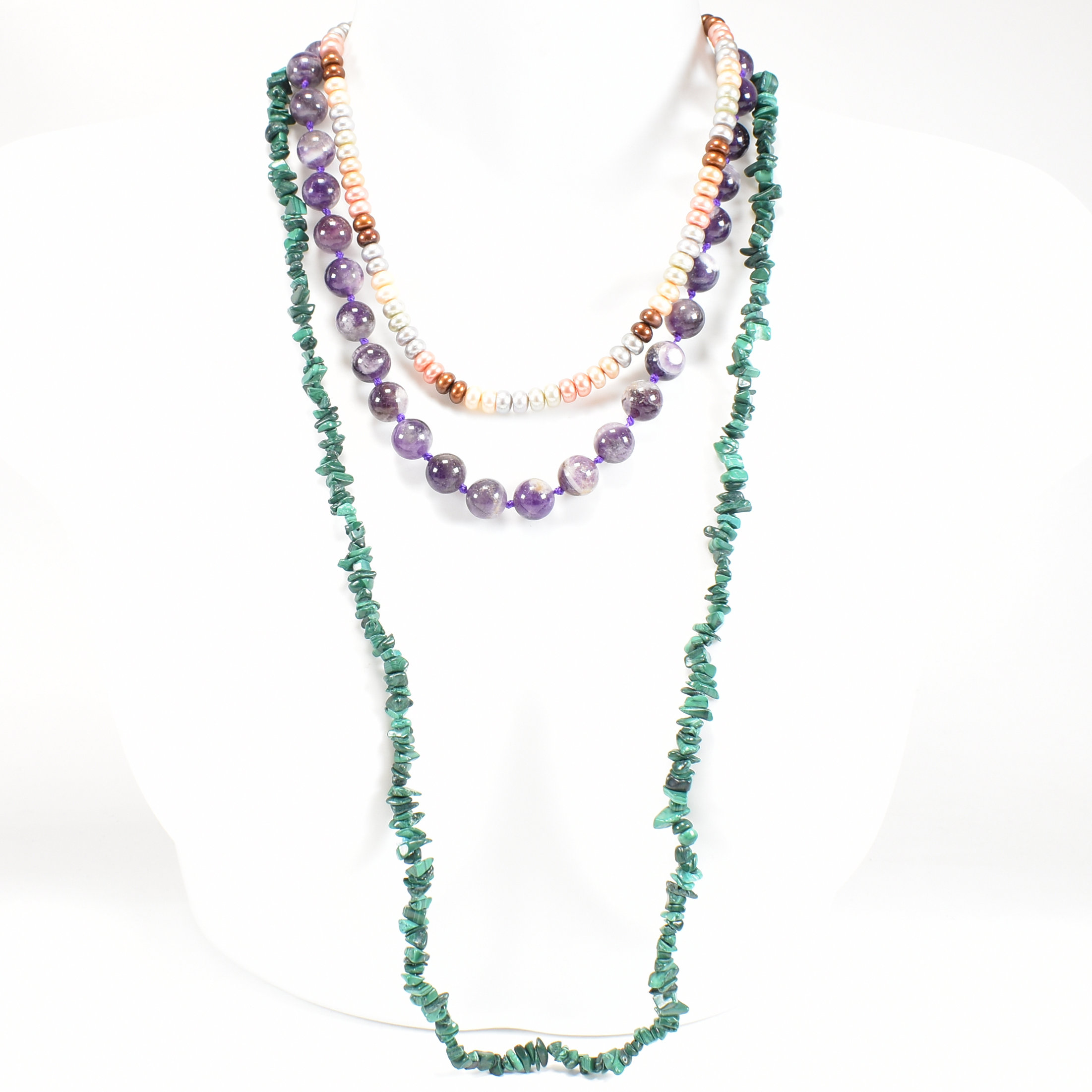 COLLECTION OF BEAD NECKLACES - Image 2 of 7