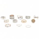 COLLECTION OF ASSORTED 925 SILVER RINGS