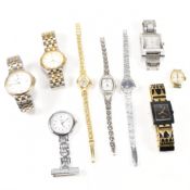 COLLECTION OF ASSORTED GOLD & SILVER TONE WATCHES