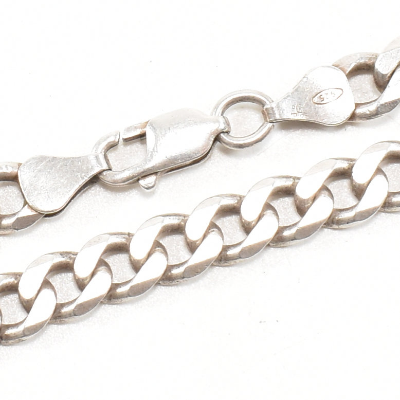 HALLMARKED 925 SILVER CURB LINK CHAIN - Image 5 of 5