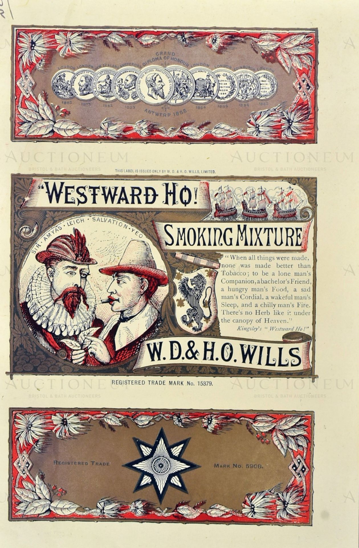 W.D & H.O WILLS - WESTWARD HO! - EARLY 20TH CENTURY PACKET DESIGNS - Bild 2 aus 6