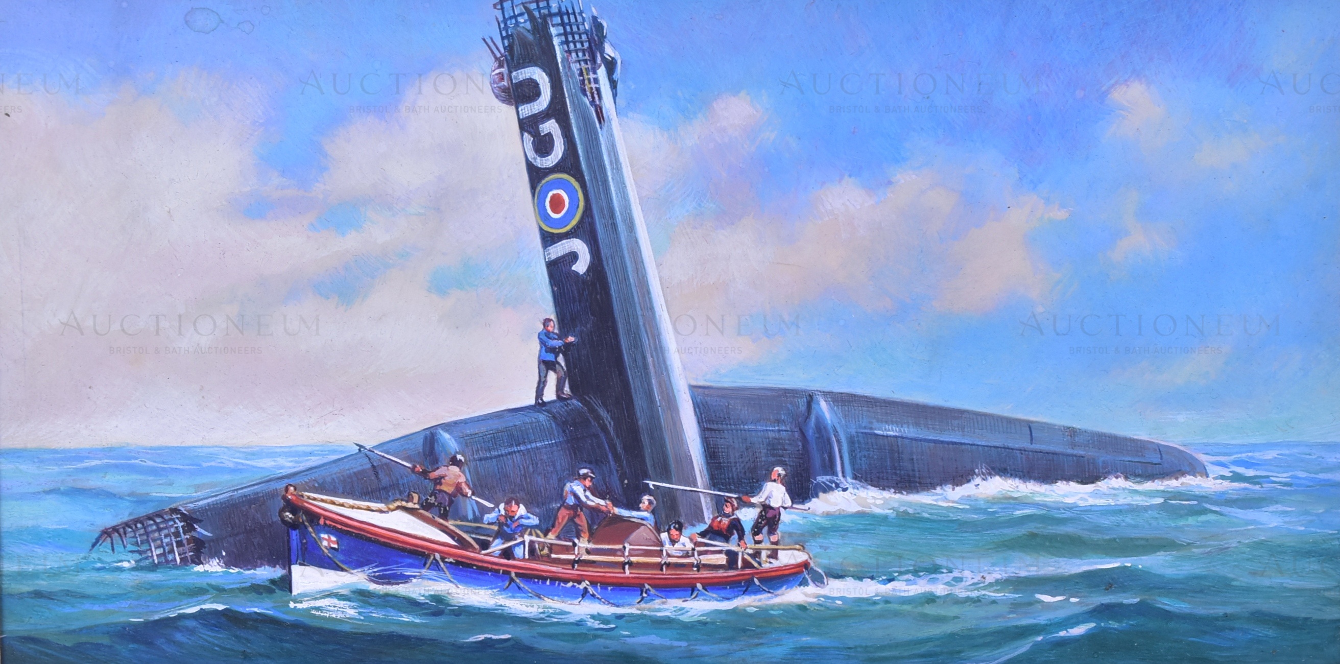 OGDENS CIGARETTES - THE STORY OF THE LIFEBOAT - ORIGINAL ARTWORK - Image 5 of 5