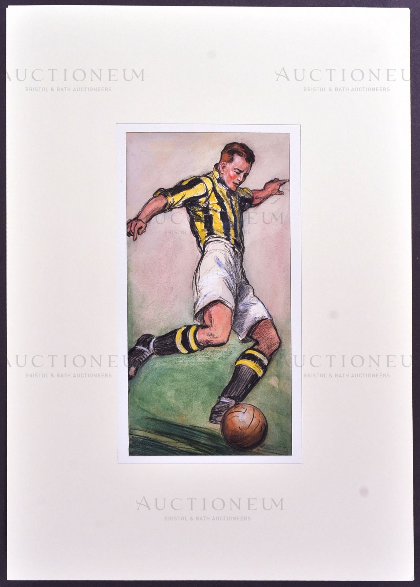 HINTS ON ASSOCIATION FOOTBALL (1934) - ORIGINAL CIGARETTE CARD ARTWORK - Image 2 of 4