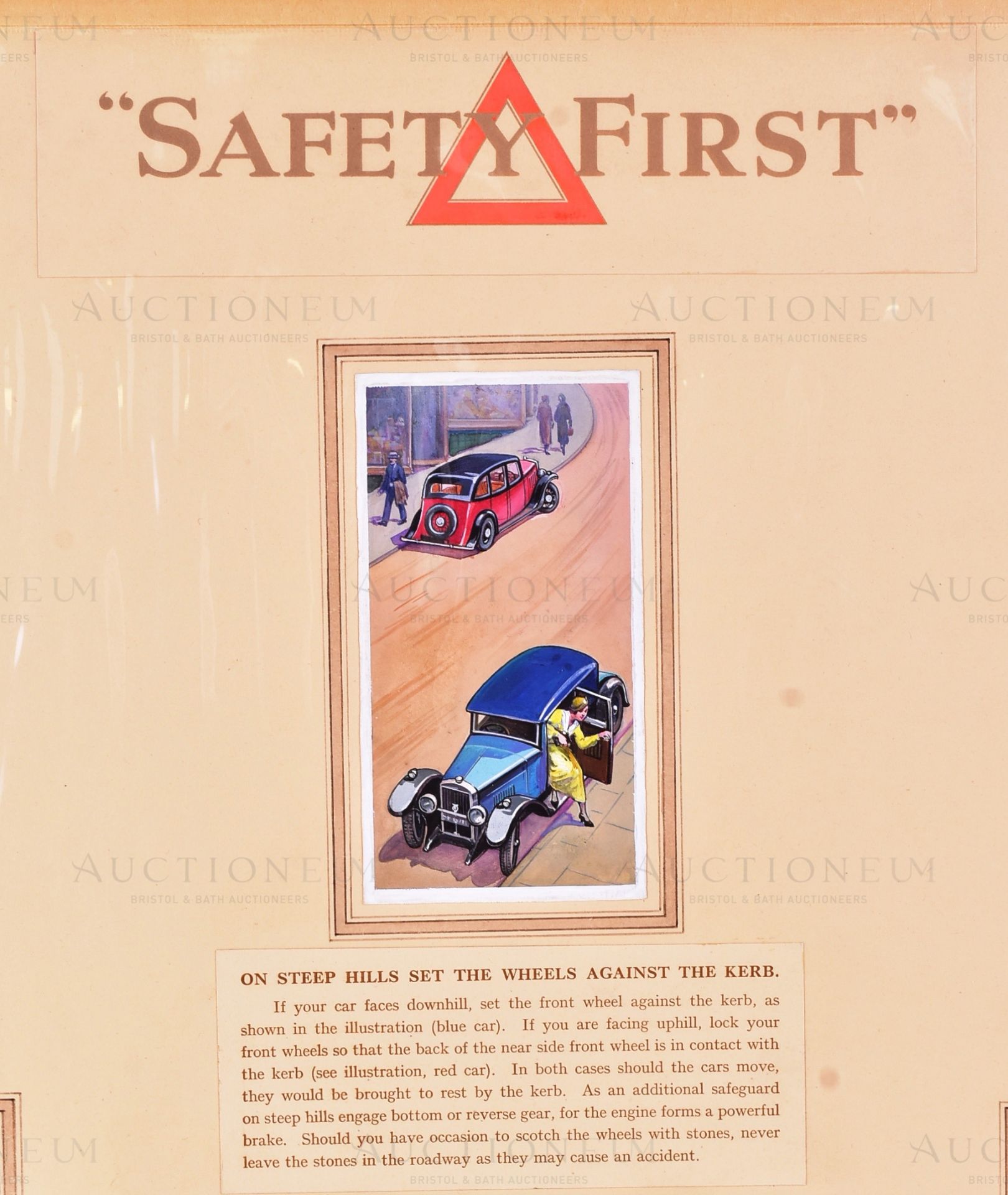 WD & HO WILLS - SAFETY FIRST - ORIGINAL CIGARETTE CARD ARTWORK - Image 2 of 5