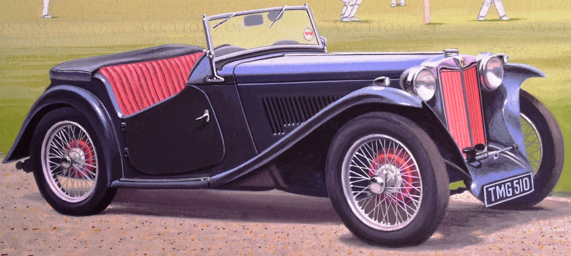 ERIC BOTTOMLEY G.R.A - CLASSIC SPORTS CARS (1996) - ORIGINAL ARTWORK - Image 3 of 4