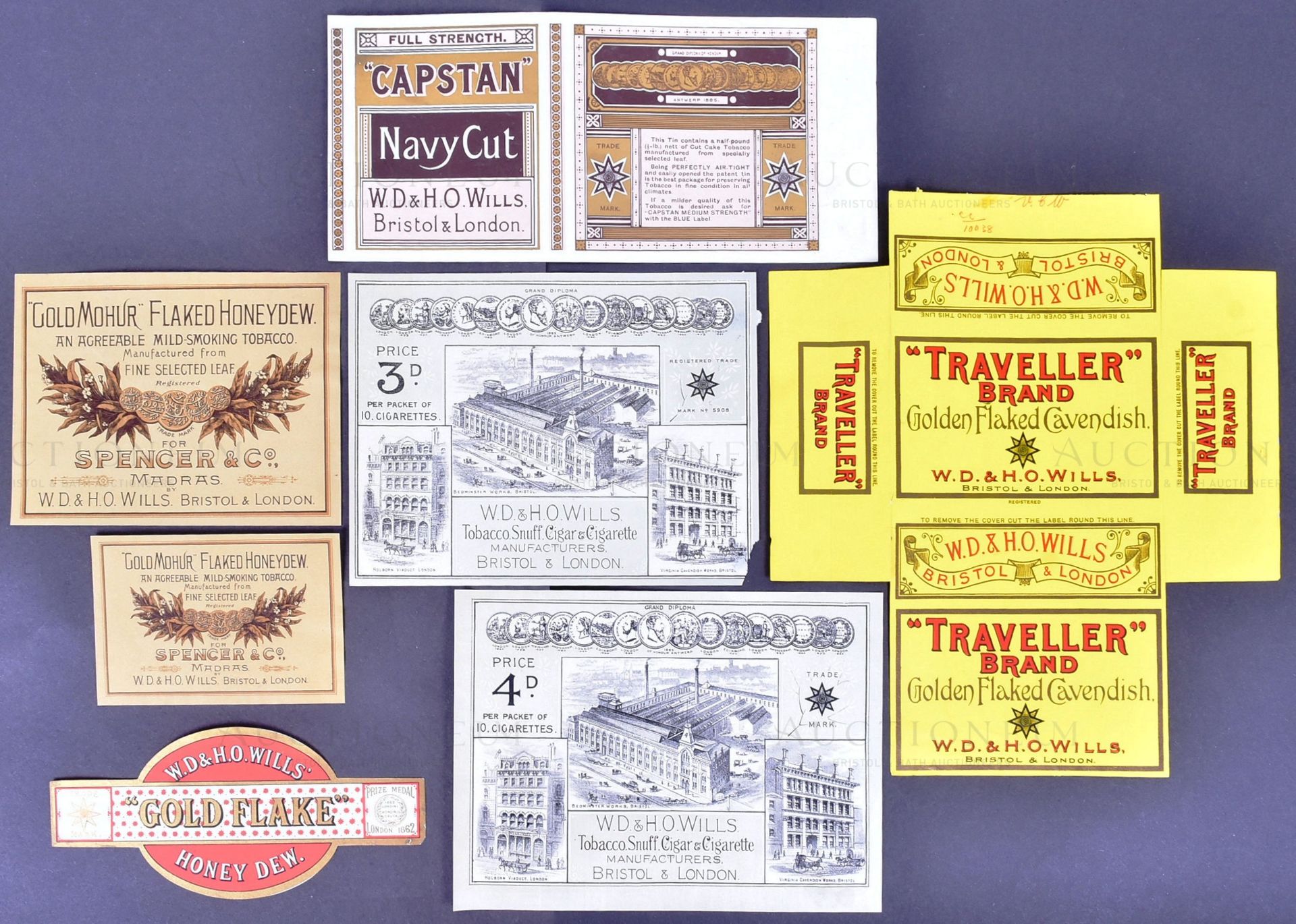 MARDON, SON & HALL - 19TH & 20TH CENTURY TOBACCO PACKET / LABEL DESIGNS