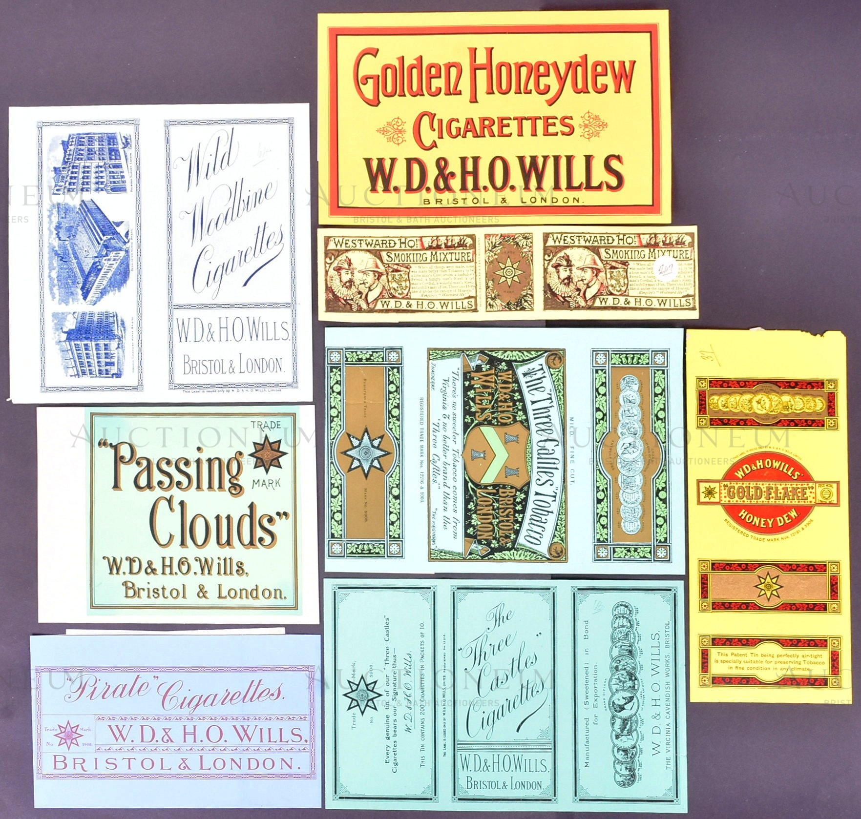 MARDON, SON & HALL - 19TH / 20TH CENTURY TOBACCO PACKET / LABEL DESIGNS