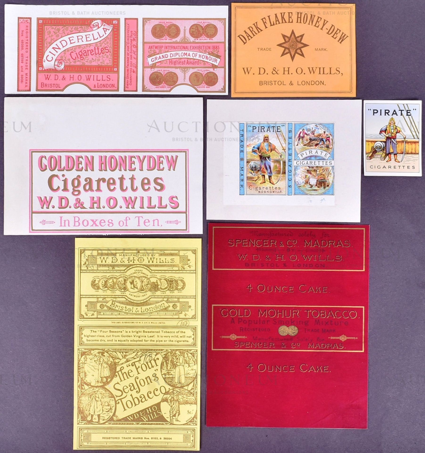 MARDON, SON & HALL - EARLY 20TH CENTURY CIGARETTE PACKET DESIGNS