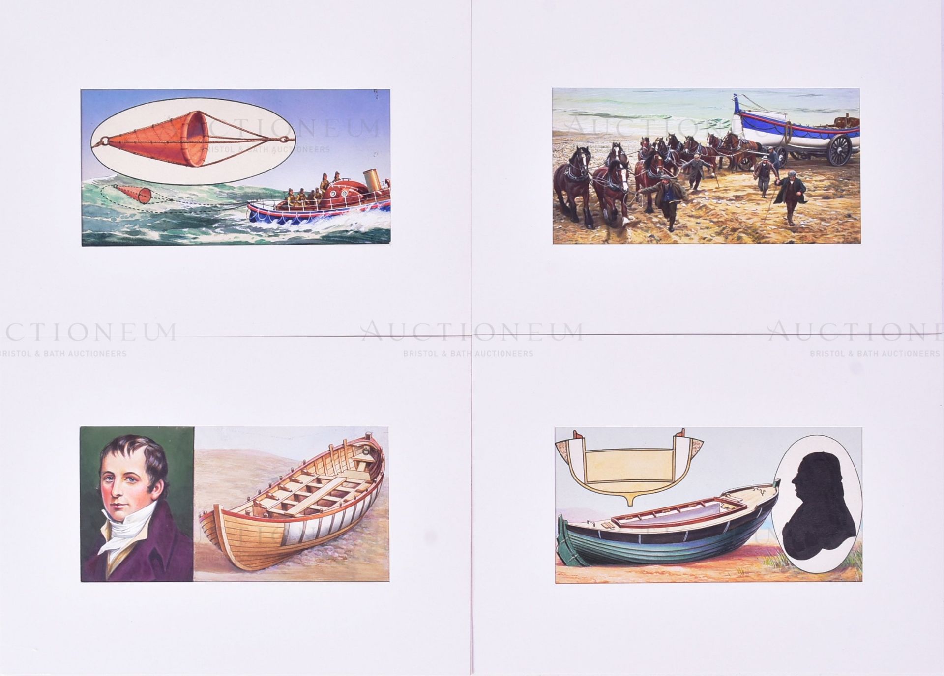 OGDENS CIGARETTES - THE STORY OF THE LIFEBOAT - ORIGINAL ARTWORK