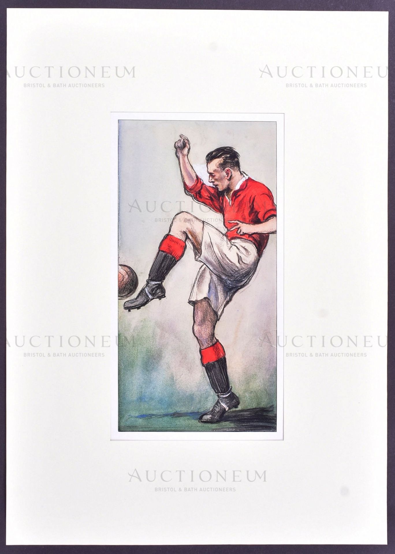 HINTS ON ASSOCIATION FOOTBALL (1934) - ORIGINAL CIGARETTE CARD ARTWORK - Bild 2 aus 4