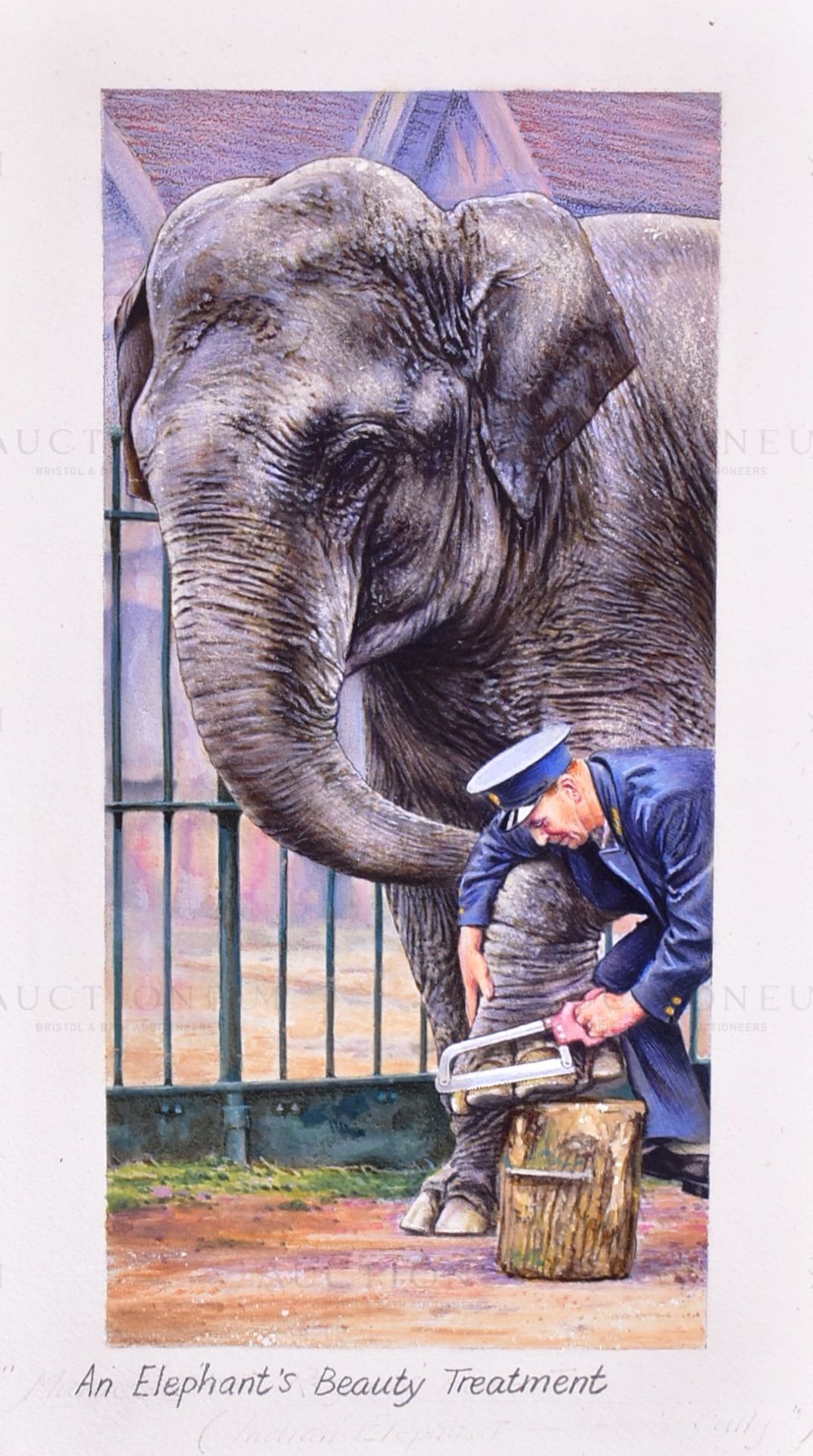 W.D. & H.O. WILLS - ZOO FRIENDS (1939) - ORIGINAL ARTWORK - Bild 2 aus 4