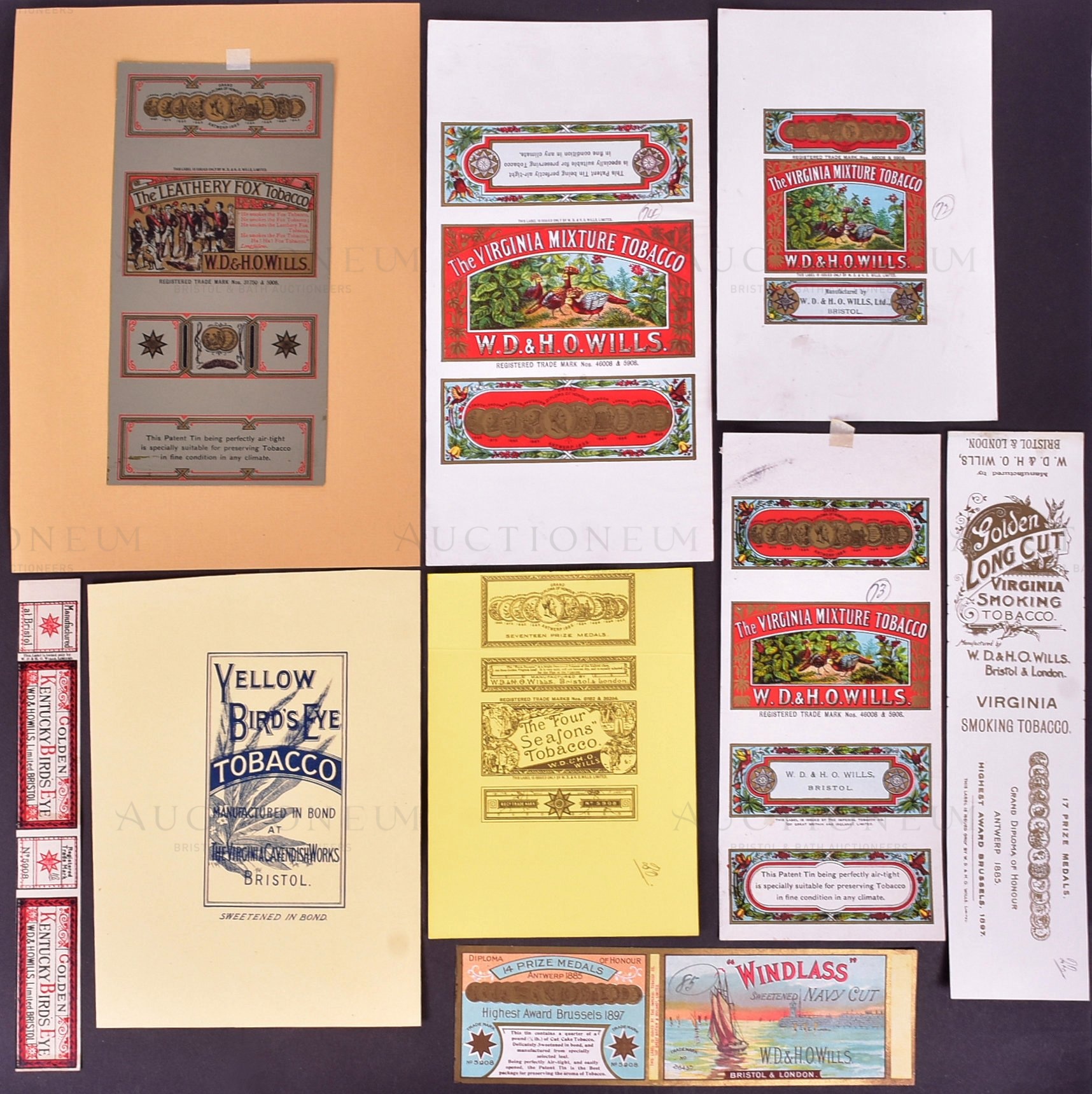 MARDON, SON & HALL - EARLY 20TH CENTURY CIGARETTE PACKET / LABEL DESIGNS