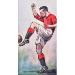 HINTS ON ASSOCIATION FOOTBALL (1934) - ORIGINAL CIGARETTE CARD ARTWORK