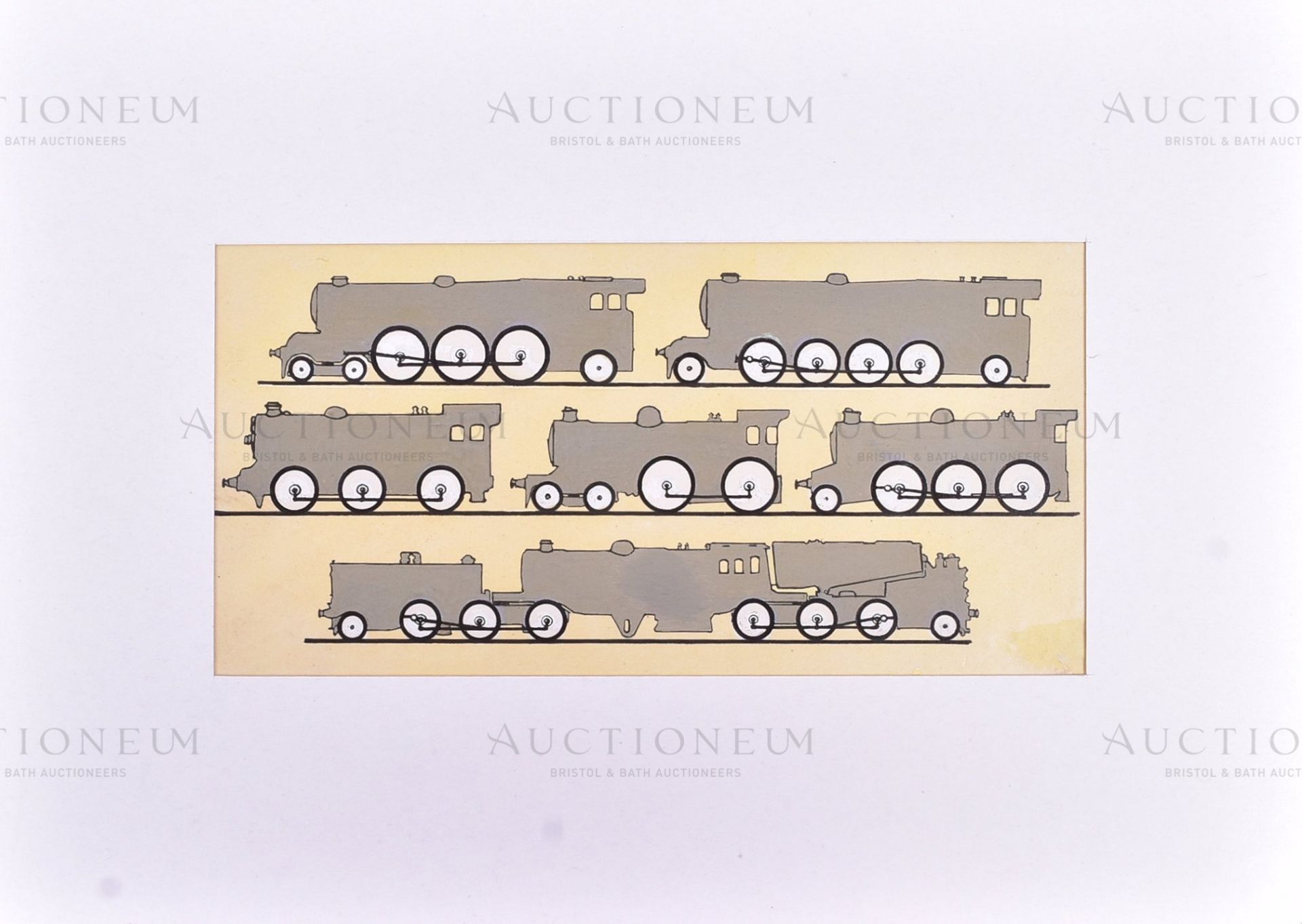 W.D. AND H.O. WILLS (1939) - RAILWAY EQUIPMENT - ORIGINAL ARTWORK - Image 2 of 5