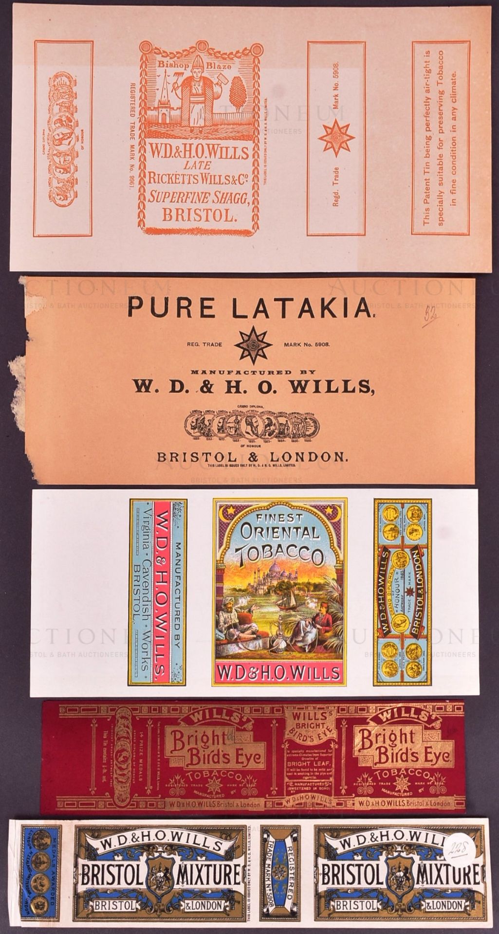 MARDON, SON & HALL - 19TH / 20TH CENTURY CIGARETTE PACKET / LABEL DESIGNS