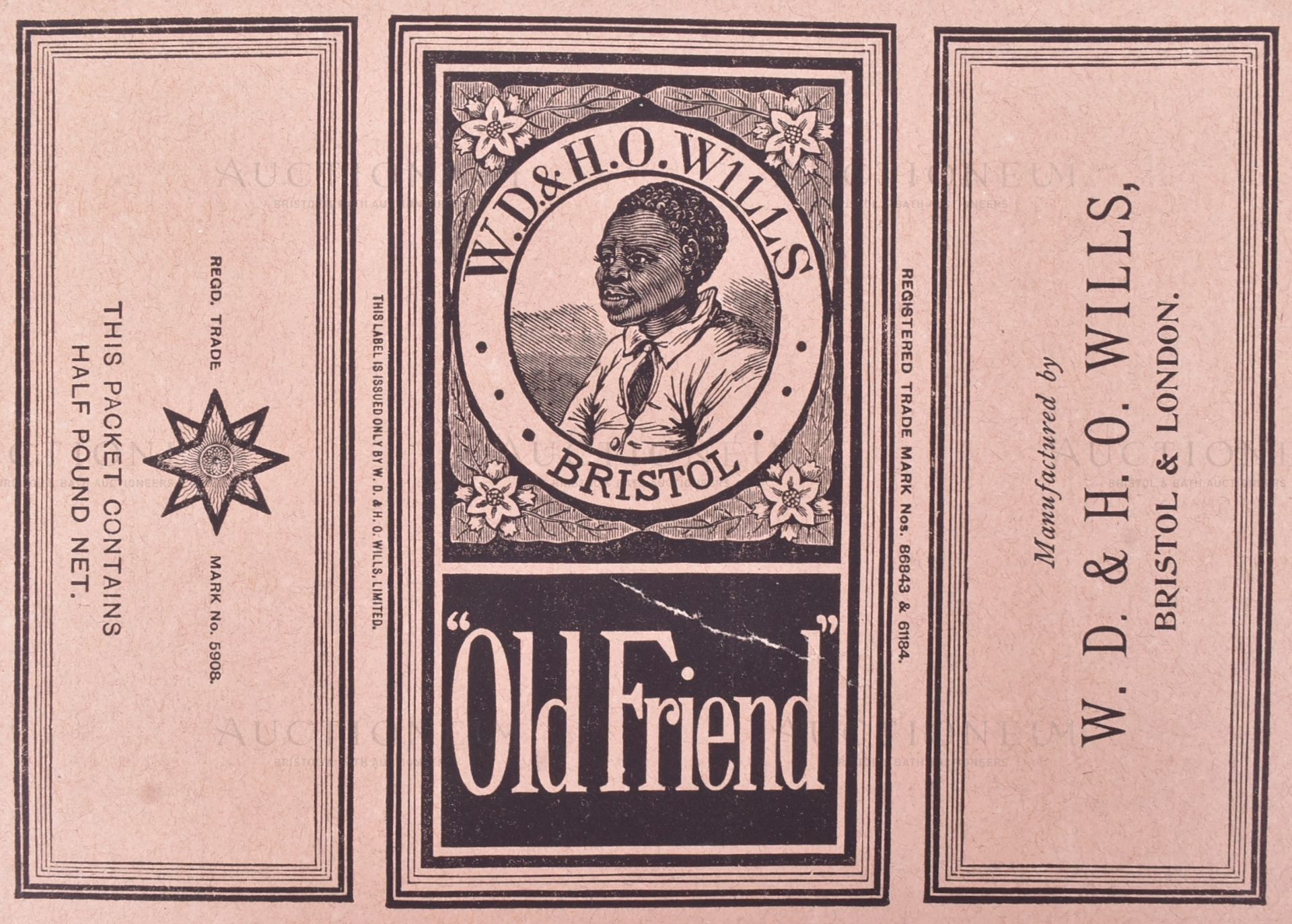 MARDON, SON & HALL - 19TH CENTURY 'OLD FRIEND' PACKET DESIGN - Bild 2 aus 3