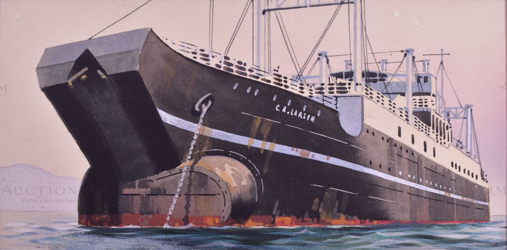 SHIPS, BOATS AND LINERS - ORIGINAL ARTWORKS - Image 7 of 7