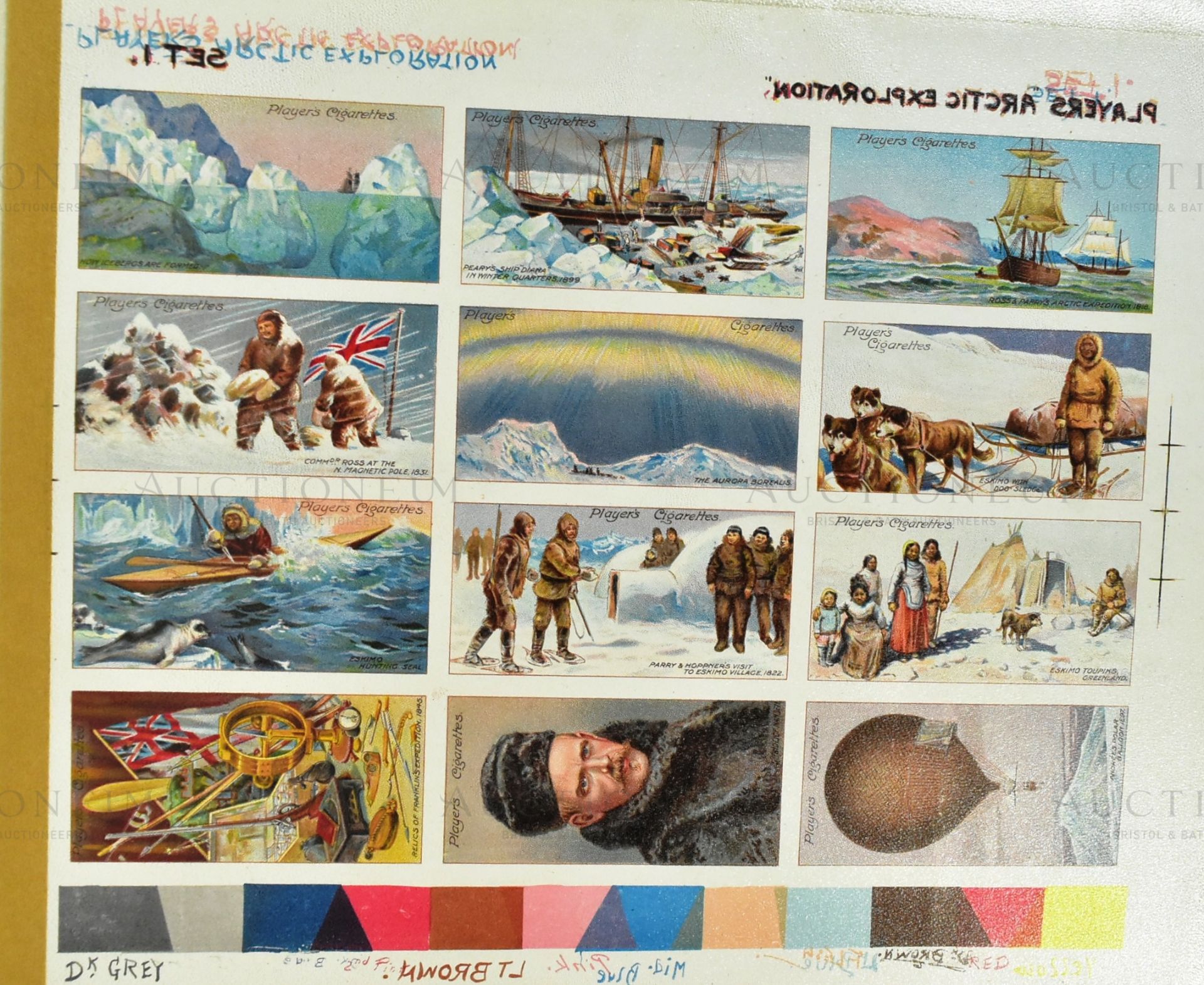 PLAYER'S CIGARETTE CARDS - ANTARCTIC EXPEDITION UNPRODUCED SERIES ARCHIVE - Image 6 of 8