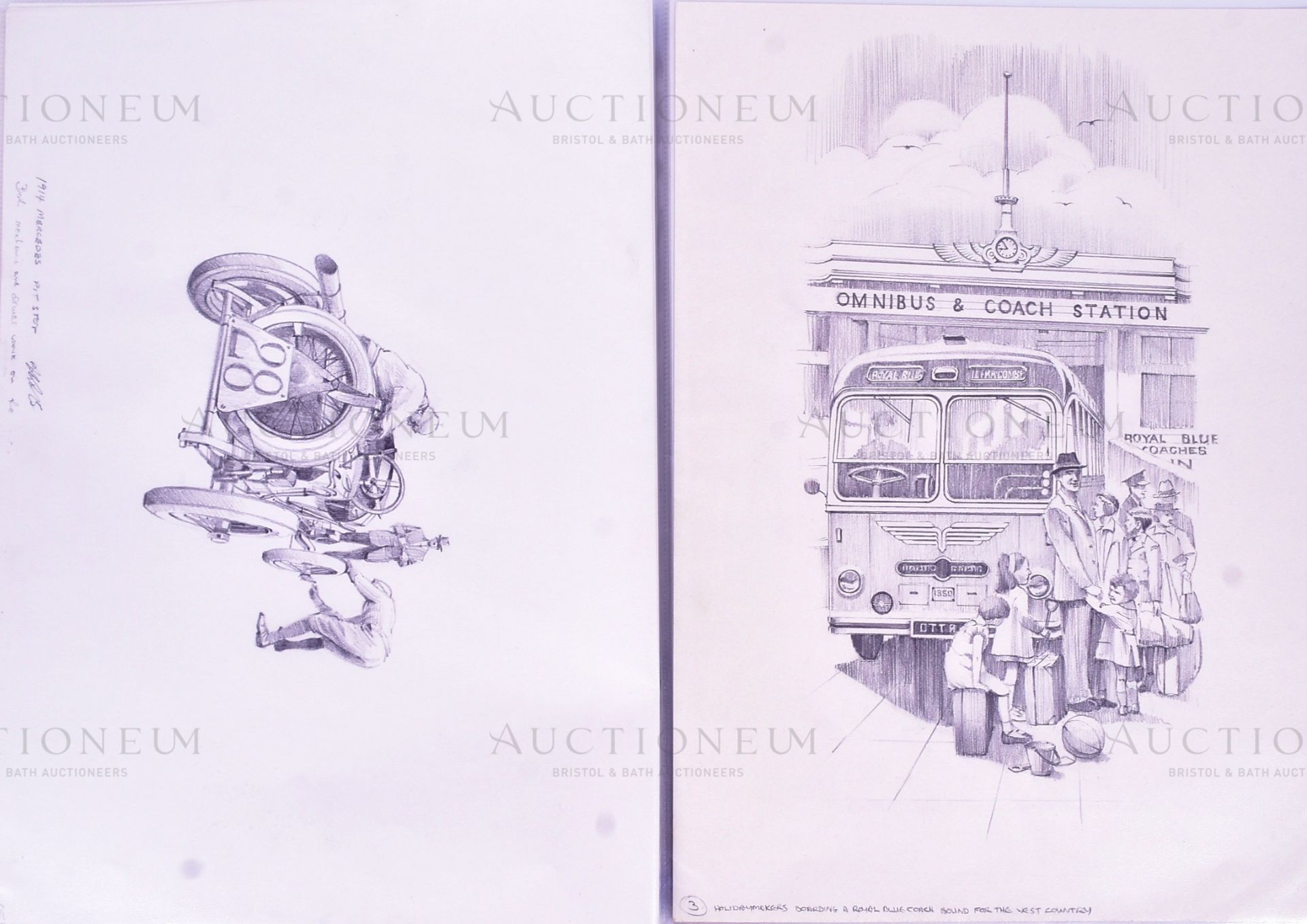 ERIC BOTTOMLEY G.R.A - PENCIL SKETCHES - Bild 3 aus 7