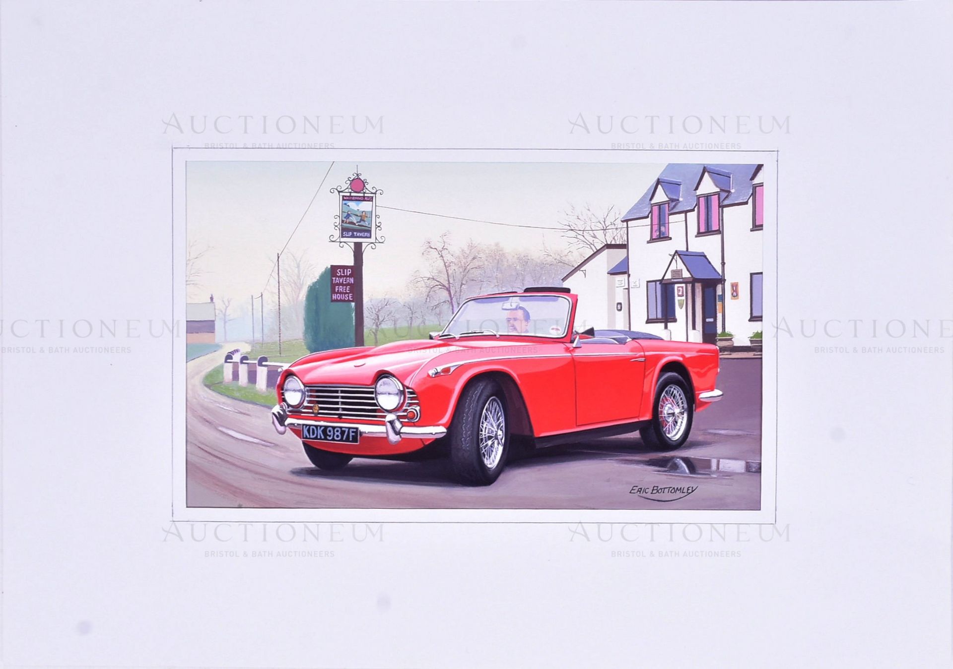 ERIC BOTTOMLEY G.R.A - CLASSIC SPORTS CARS (1996) - ORIGINAL ARTWORK - Image 2 of 4