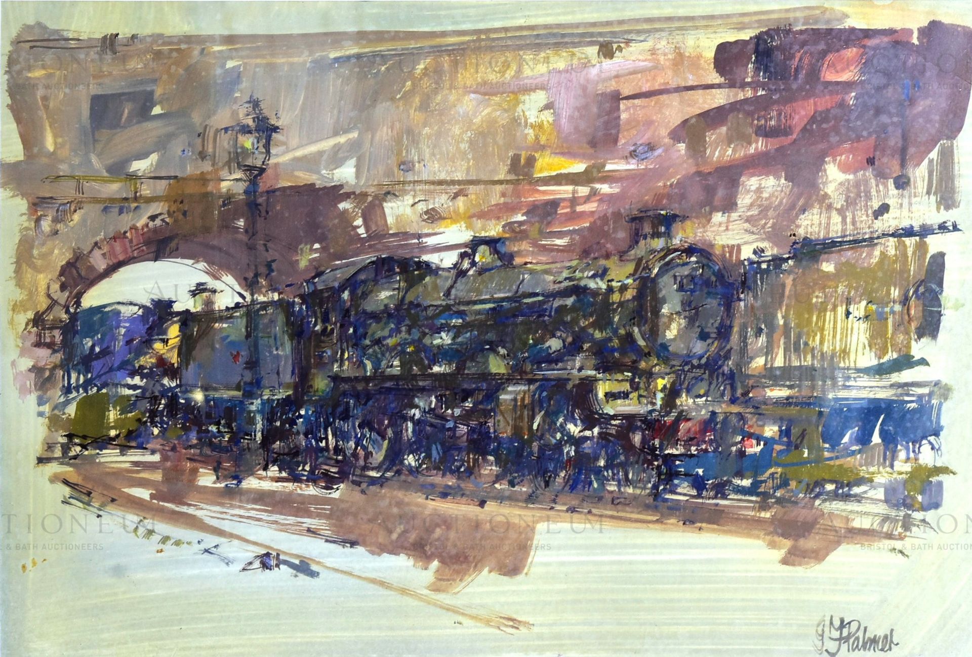 JOHN PALMER (1939-2021) - THE LAST CASTLE AT BARROW ROAD - ORIGINAL ARTWORK - Bild 2 aus 5