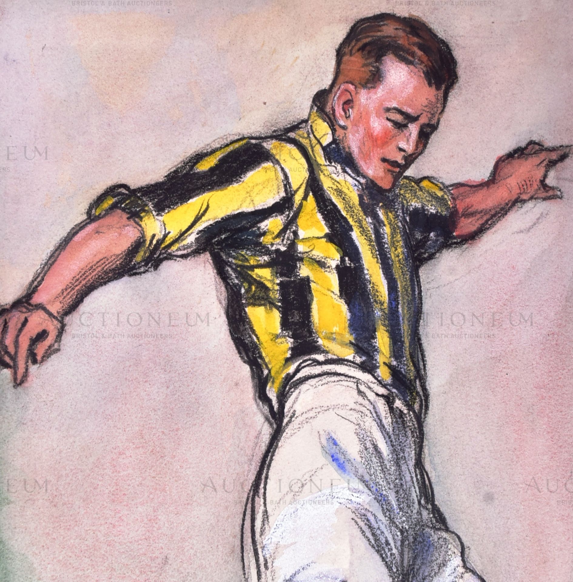 HINTS ON ASSOCIATION FOOTBALL (1934) - ORIGINAL CIGARETTE CARD ARTWORK - Bild 3 aus 4