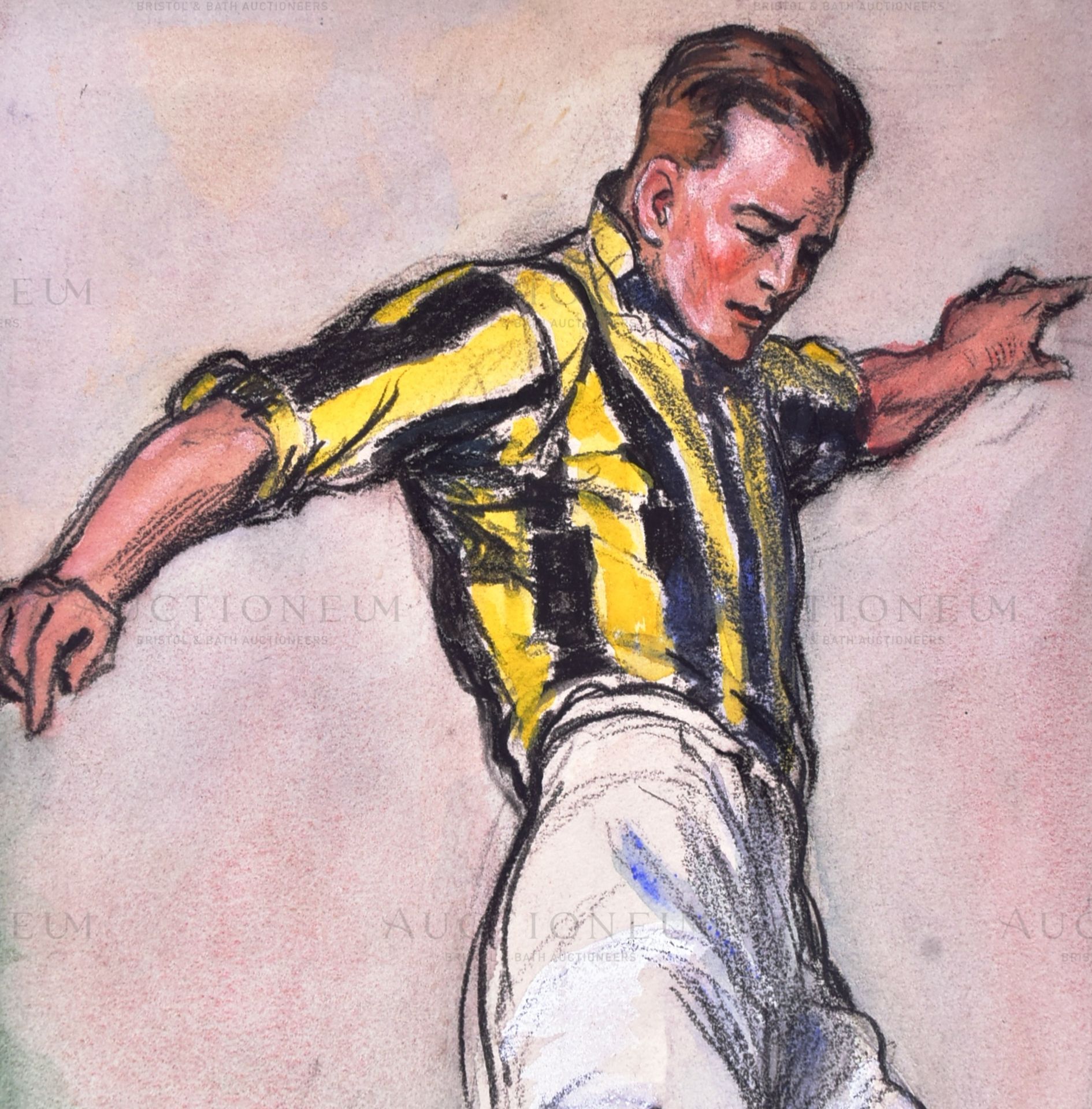 HINTS ON ASSOCIATION FOOTBALL (1934) - ORIGINAL CIGARETTE CARD ARTWORK - Image 3 of 4