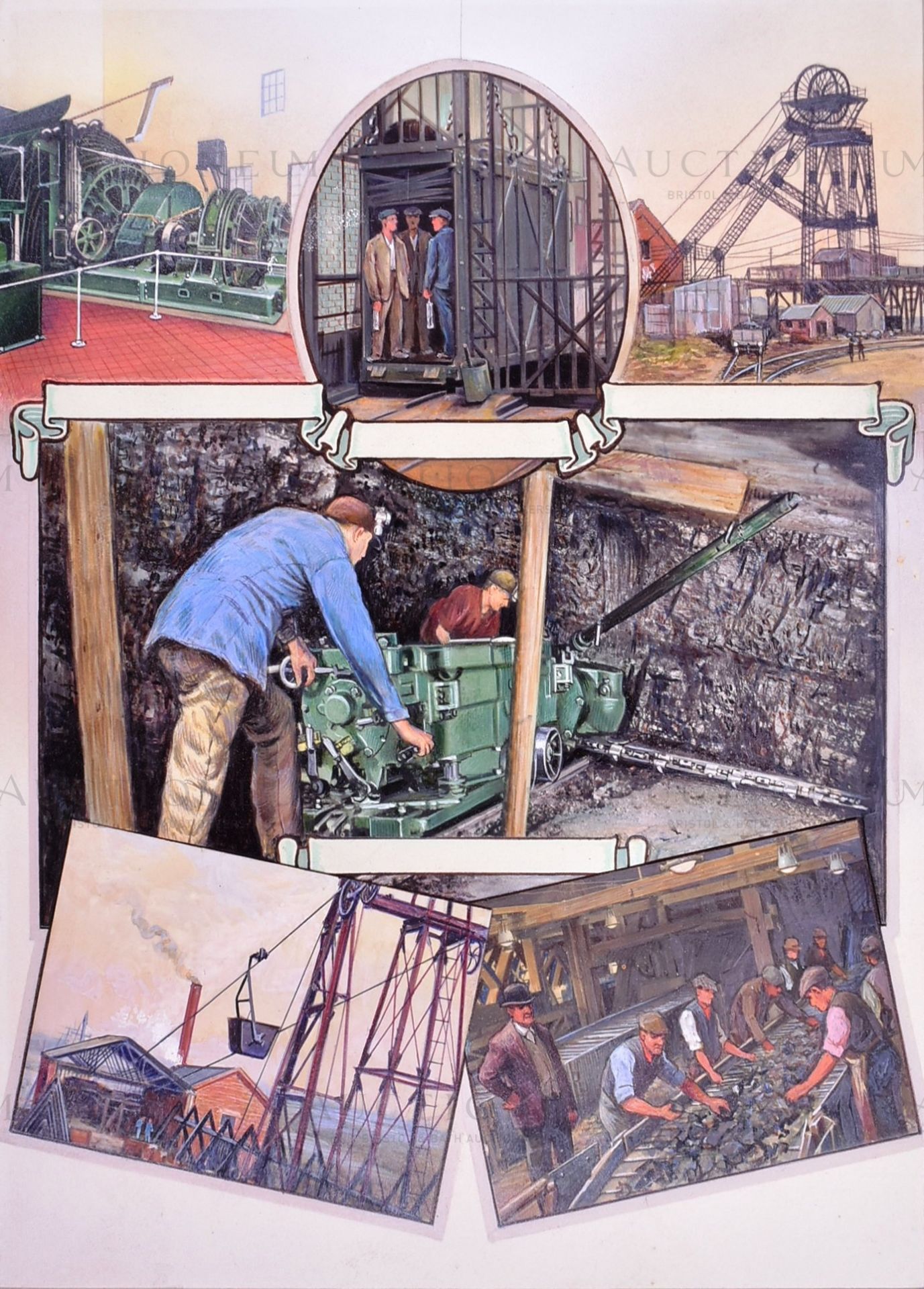 W. D. & H. O. WILLS CIGARETTES - 'INDUSTRIES OF BRITAIN' 1929/1930 ORIGINAL ARTWORK