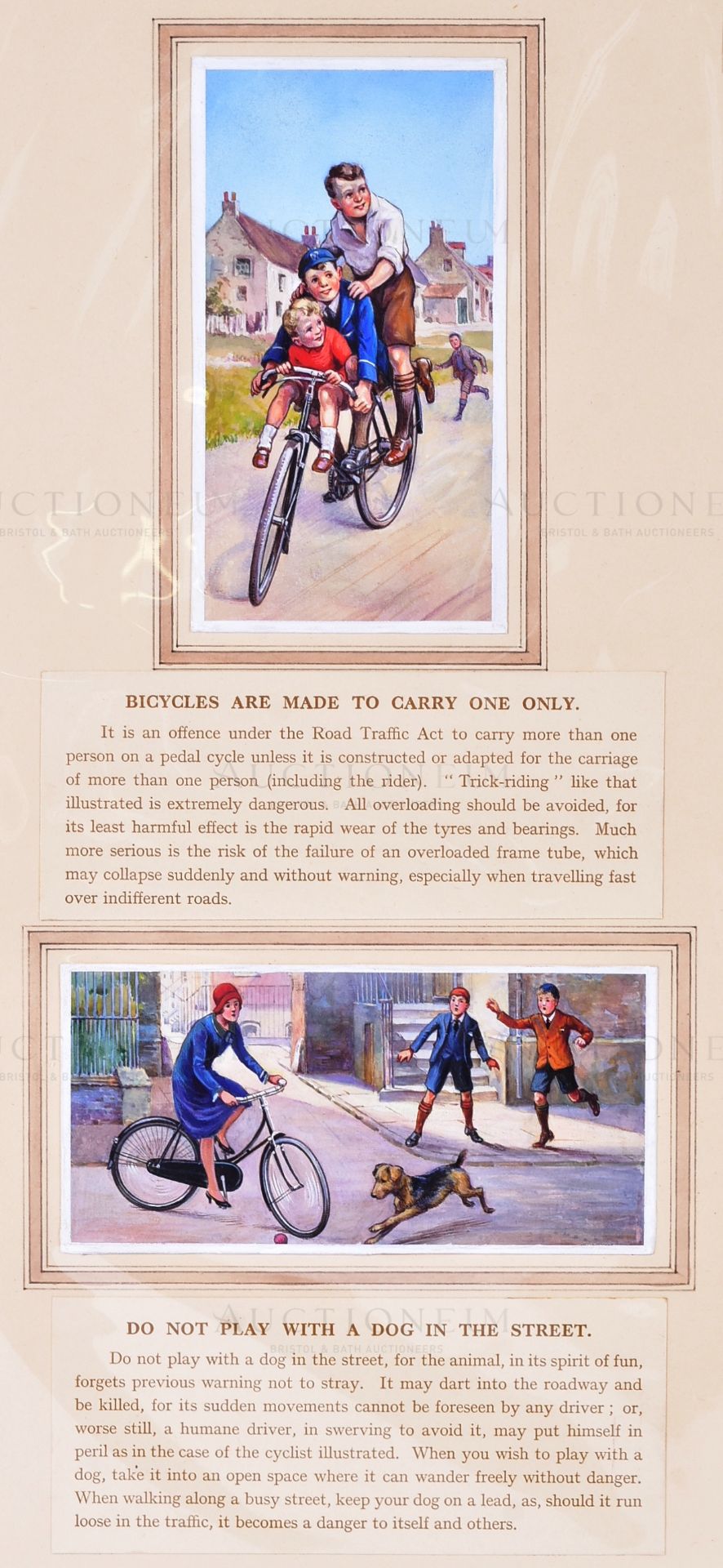 WD & HO WILLS - SAFETY FIRST - ORIGINAL CIGARETTE CARD ARTWORK - Image 3 of 5