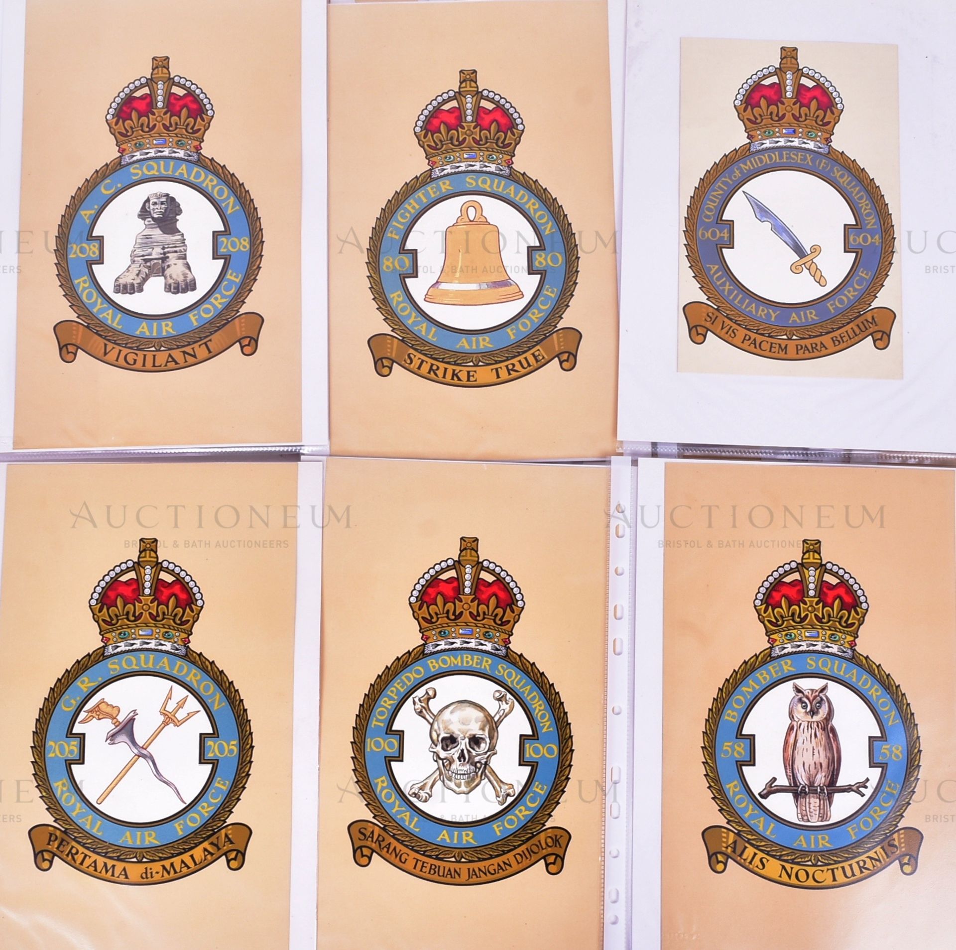 JOHN PLAYER & SONS (1937) - BADGES OF THE RAF - ORIGINAL ARTWORK - Image 4 of 6