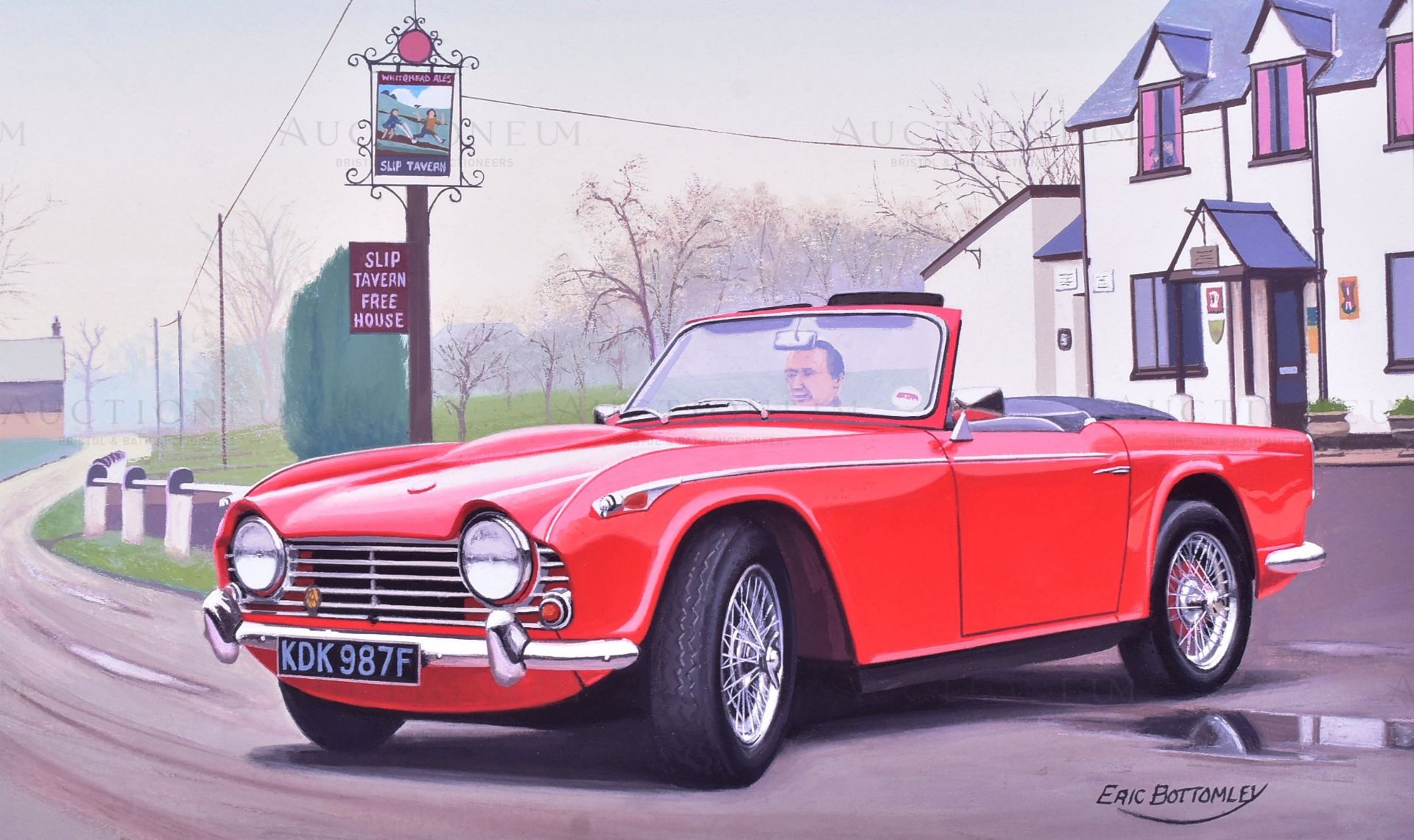 ERIC BOTTOMLEY G.R.A - CLASSIC SPORTS CARS (1996) - ORIGINAL ARTWORK