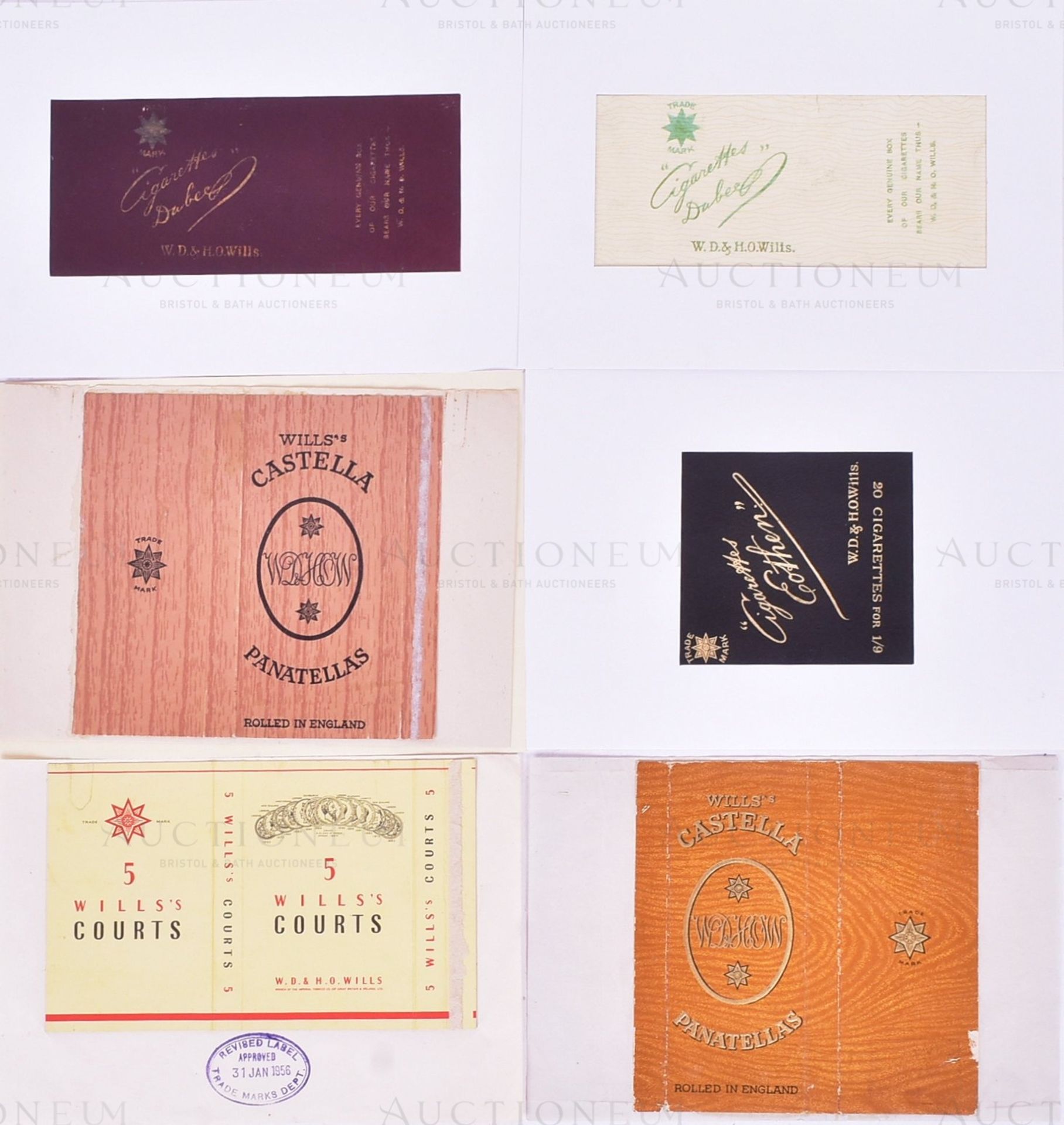 MARDON, SON & HALL - EARLY 20TH CENTURY CIGARETTE / CIGAR PACKET DESIGNS