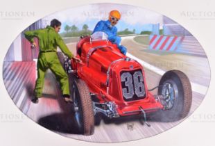 MIKE FRANCIS (1938 - 2023) - ORIGINAL CIGAR CARD ARTWORK