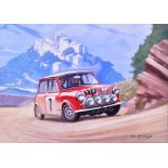 ERIC BOTTOMLEY G.R.A - BRITAIN'S MOTORING HISTORY (1991) - ORIGINAL ARTWORK