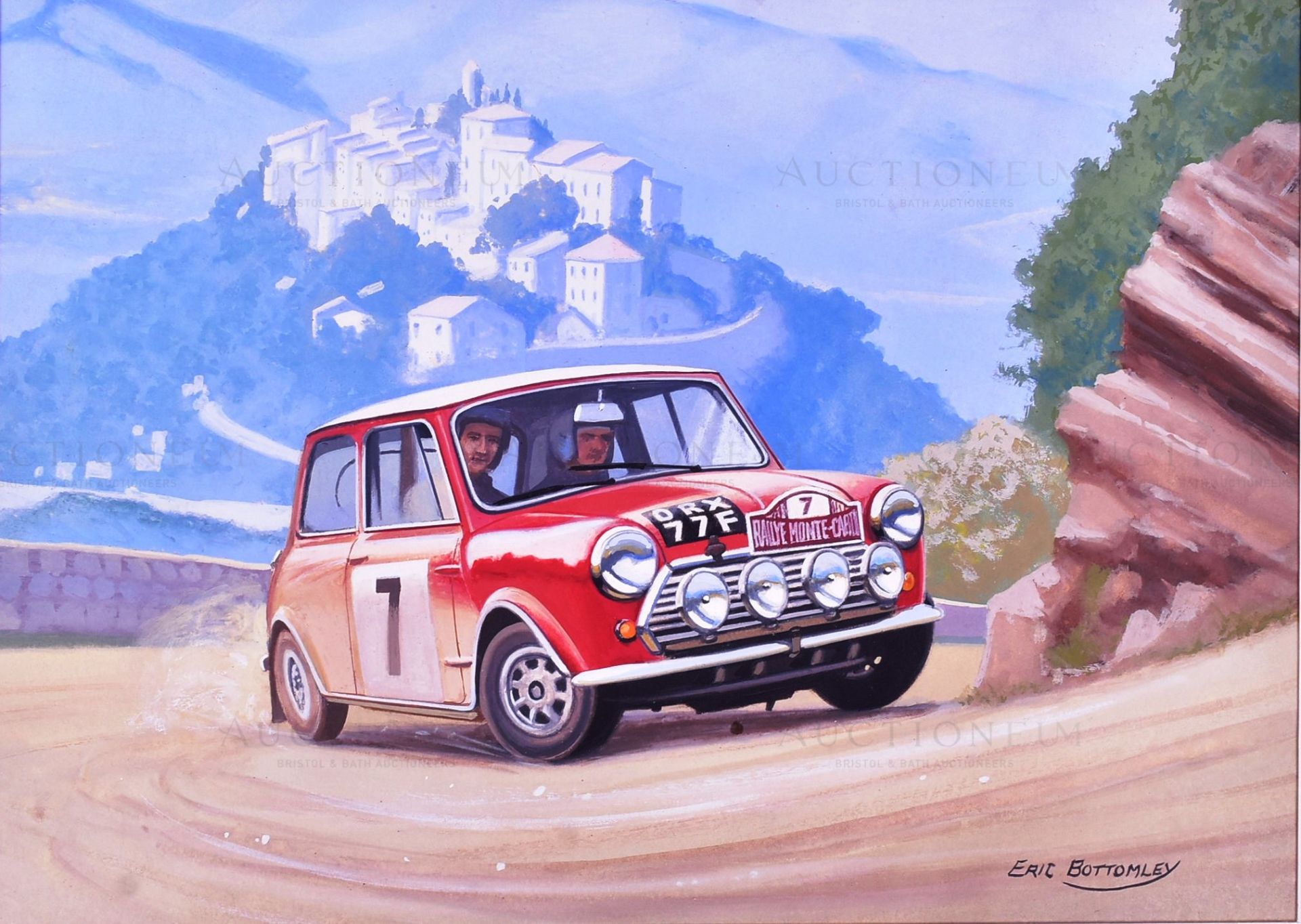 ERIC BOTTOMLEY G.R.A - BRITAIN'S MOTORING HISTORY (1991) - ORIGINAL ARTWORK