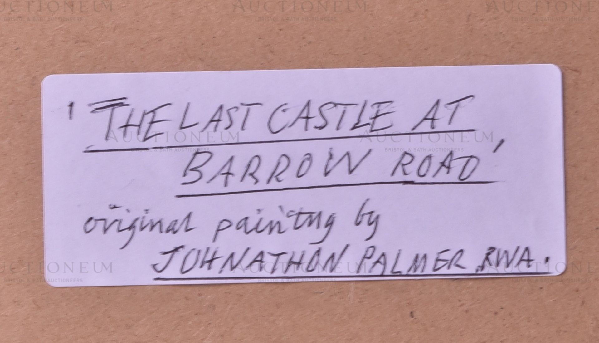 JOHN PALMER (1939-2021) - THE LAST CASTLE AT BARROW ROAD - ORIGINAL ARTWORK - Image 5 of 5