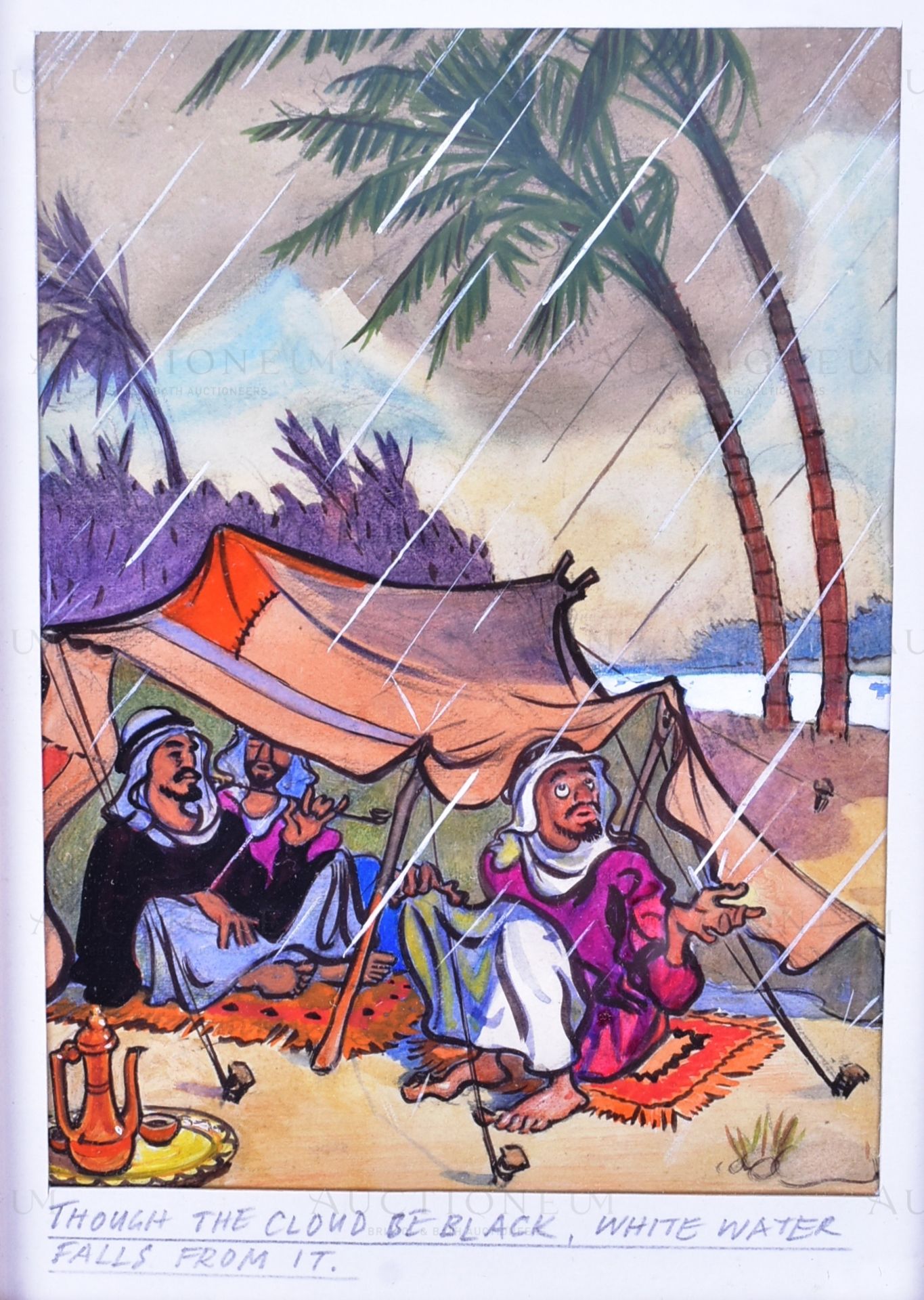 LOUIS WARD (1913 - 2005) - ASIAN PROVERBS - ORIGINAL ARTWORK - Image 5 of 5