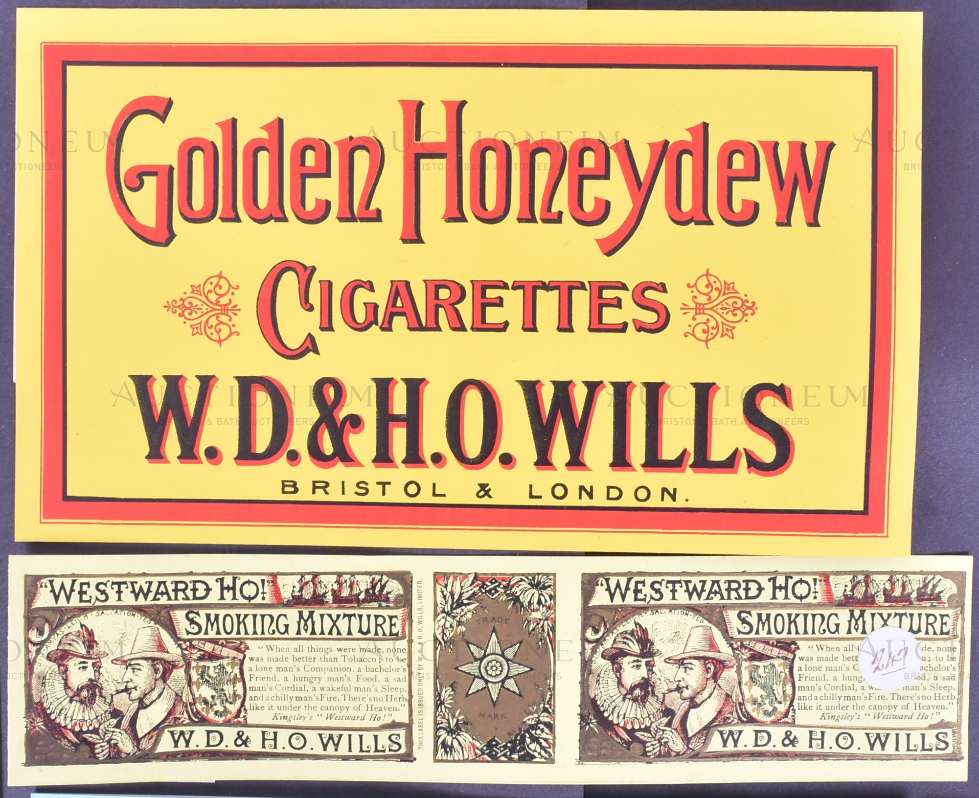 MARDON, SON & HALL - 19TH / 20TH CENTURY TOBACCO PACKET / LABEL DESIGNS - Image 4 of 7