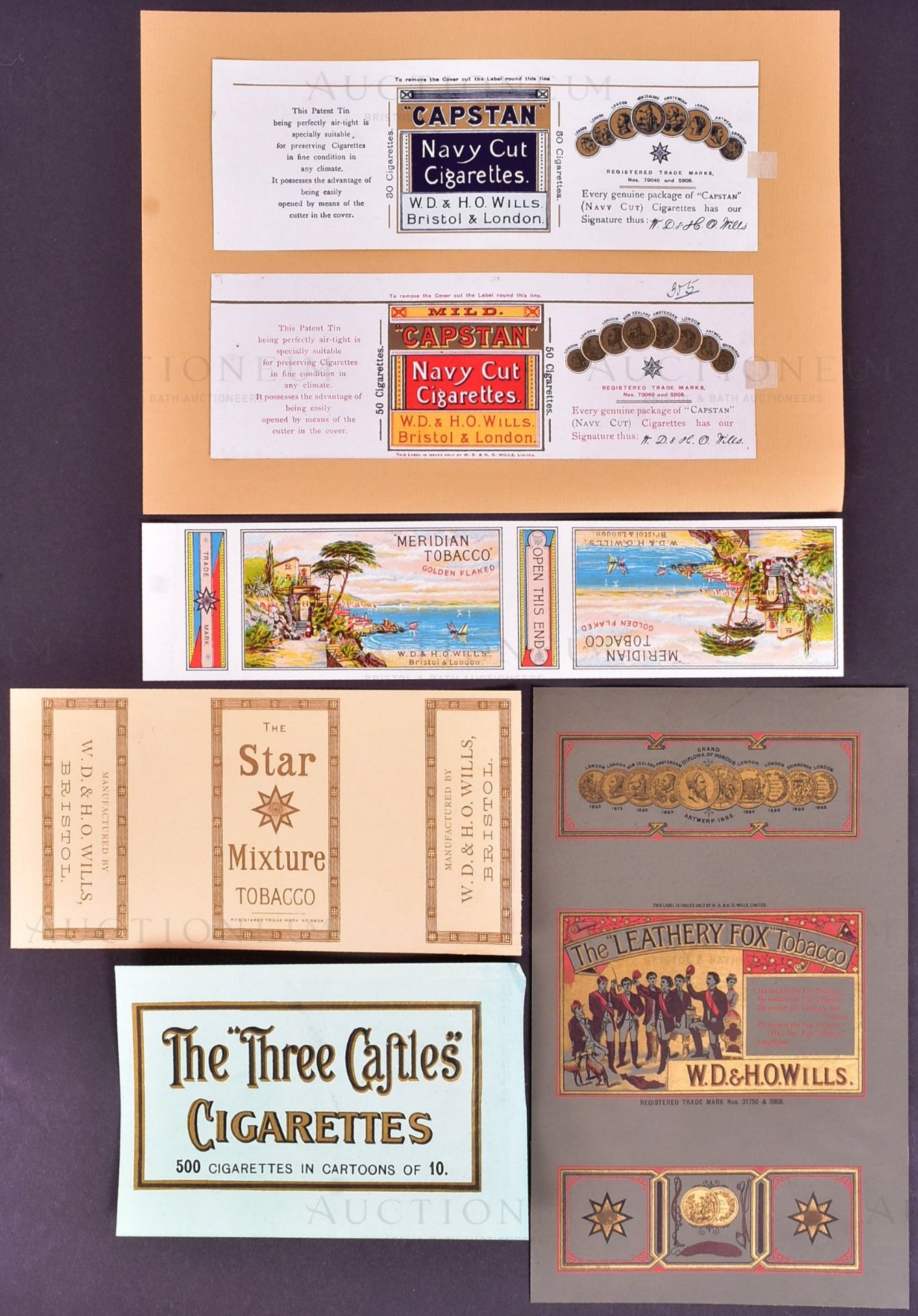 MARDON, SON & HALL - 19TH / 20TH CENTURY TOBACCO PACKET / LABEL DESIGNS