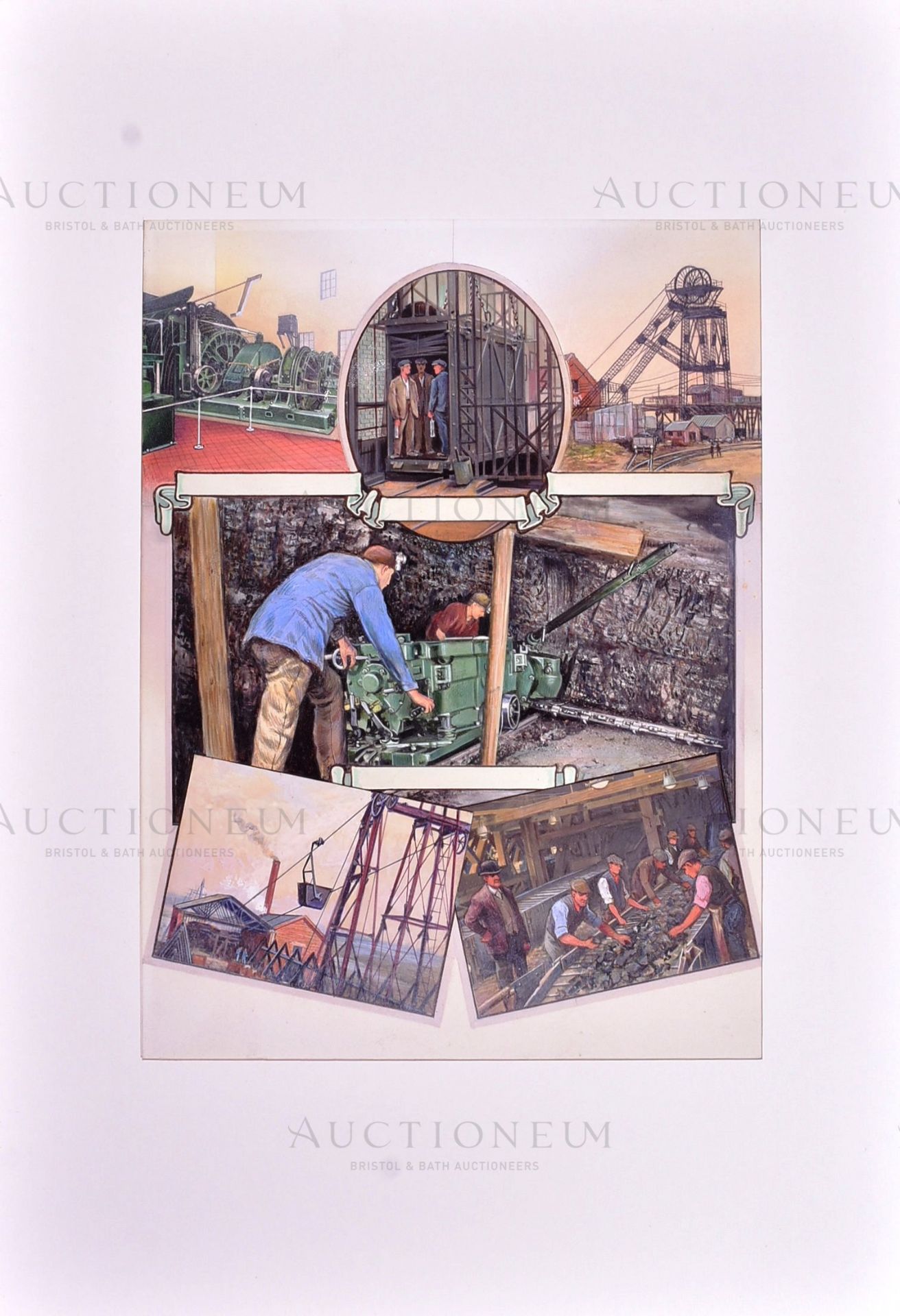 W. D. & H. O. WILLS CIGARETTES - 'INDUSTRIES OF BRITAIN' 1929/1930 ORIGINAL ARTWORK - Image 2 of 4